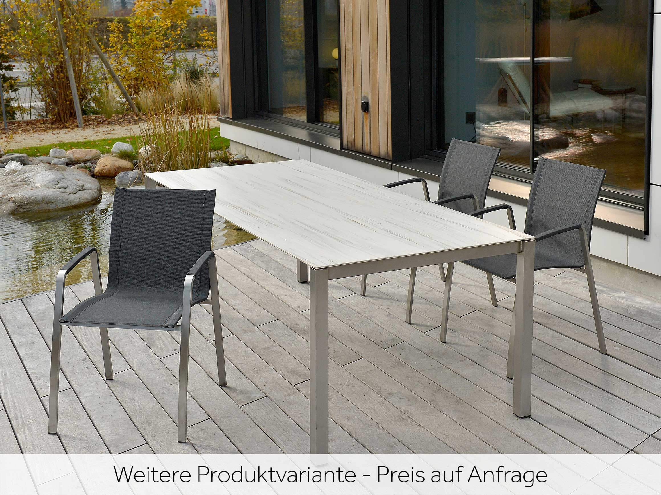 Gartentisch Mandalay, Keramik, Ausziehbar, b 210-330 cm