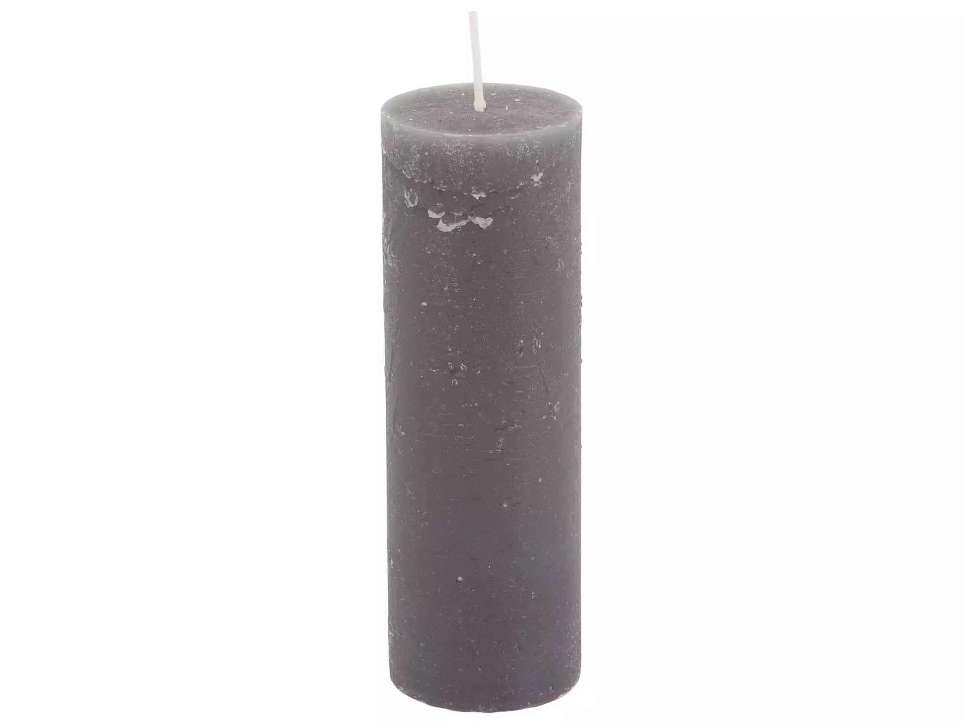 Kerze, Brenndauer 35 Std., Schiefer Grau, Durchmesser 5 cm h 15 cm