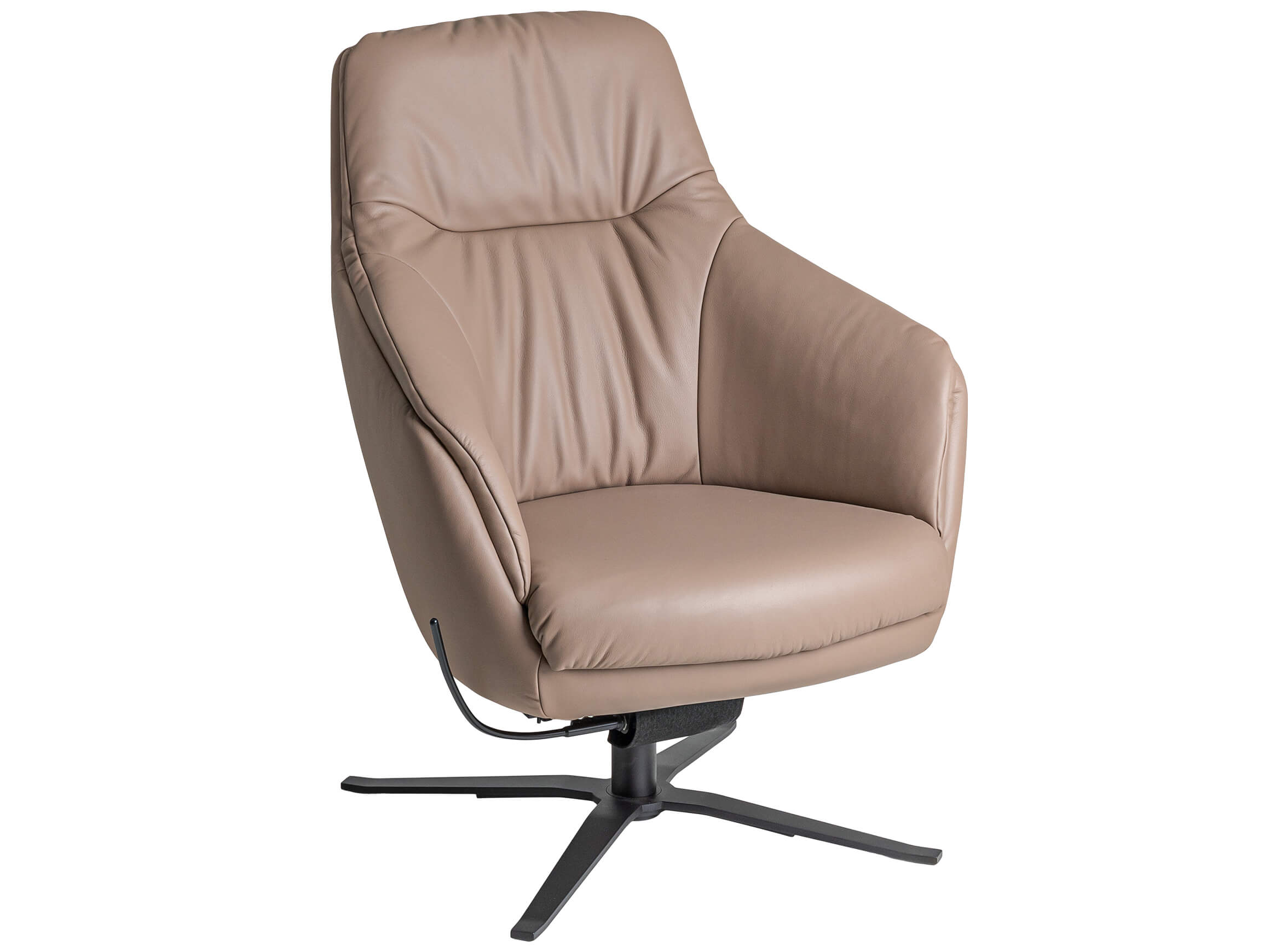 Sessel Sky Candy / Farbe: Malt / Bezugsmaterial: Leder