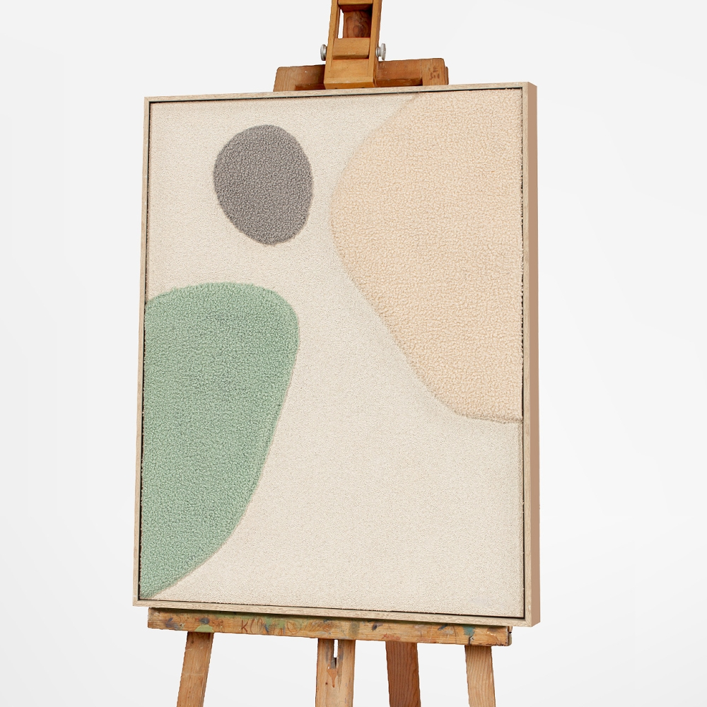 Bild mit Rahmen Fluffy Moon Fields Jade 1 image LAND