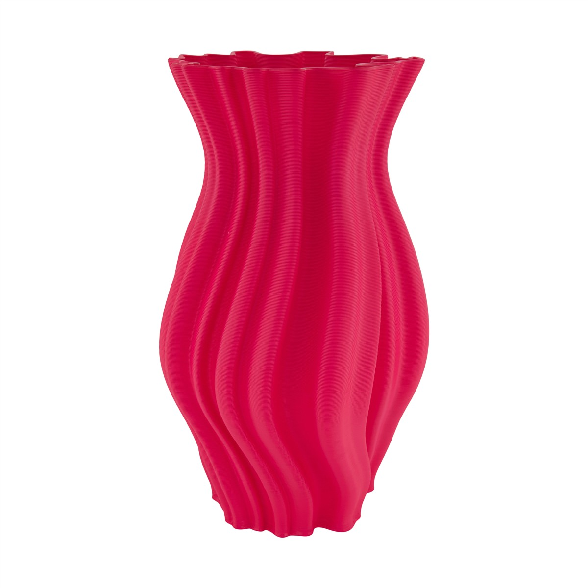 Decofinder Vase 3D Keramik, Pink Rosa | Schubiger Möbel