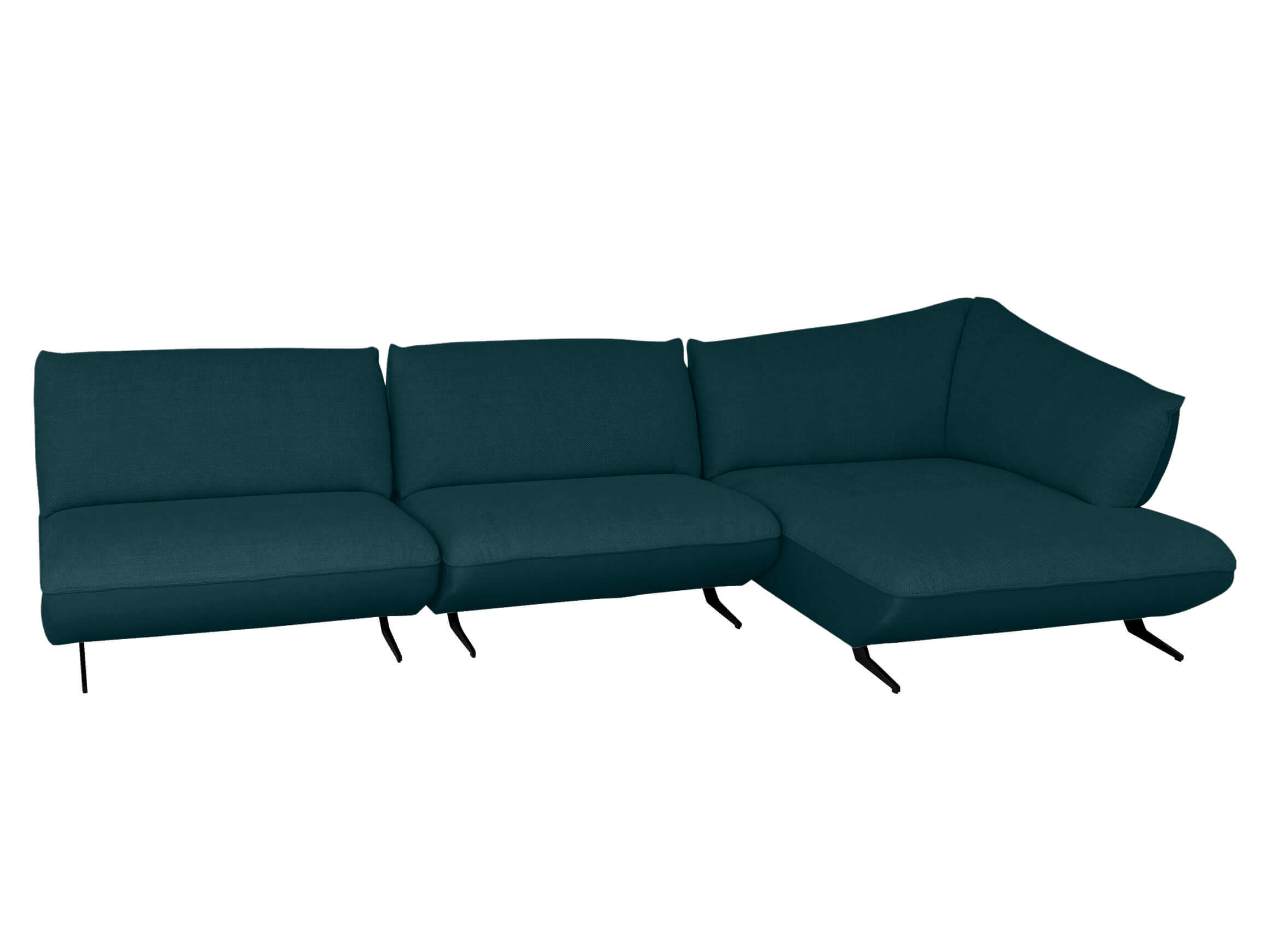 Ecksofa 8169 Basic Himolla / Farbe: Petrol / Material: Stoff Basic