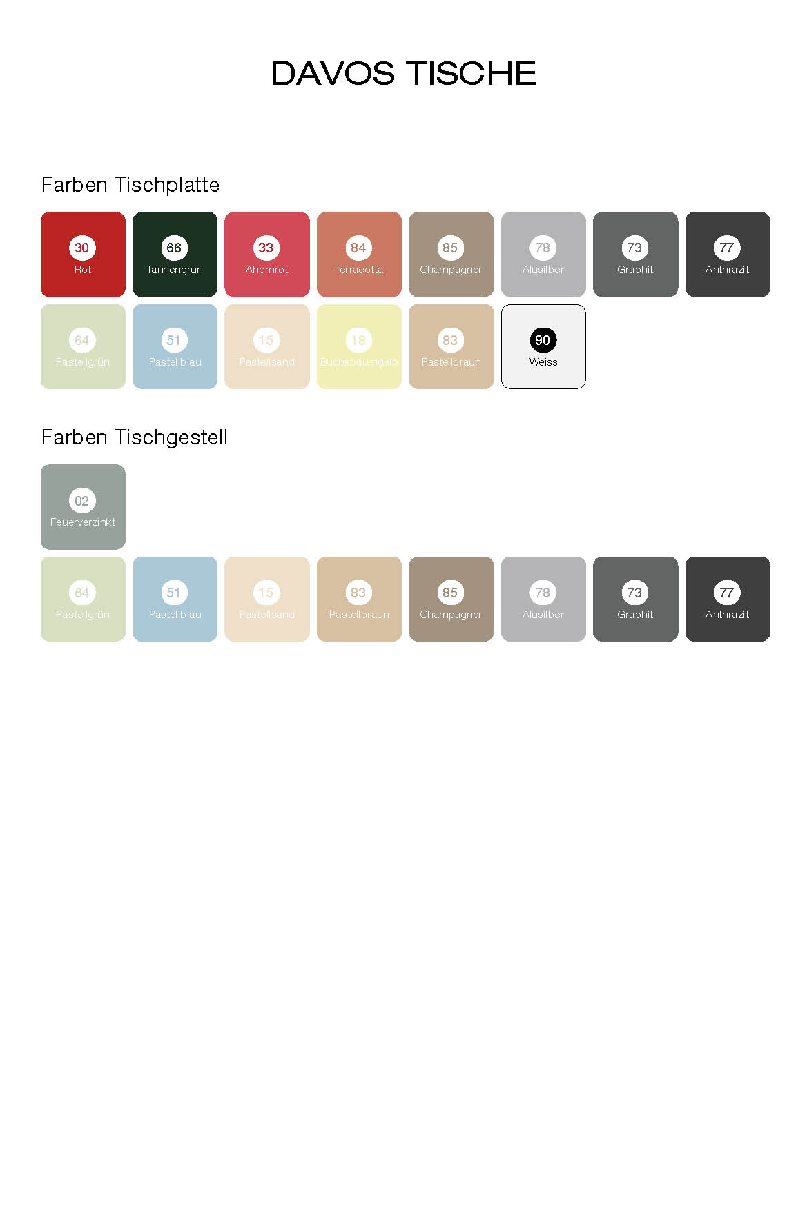 Salontisch Davos Quadratisch Feuerverzinkt von Schaffner / Farbe: Pastellgrün / Grösse: 70 x 70 cm