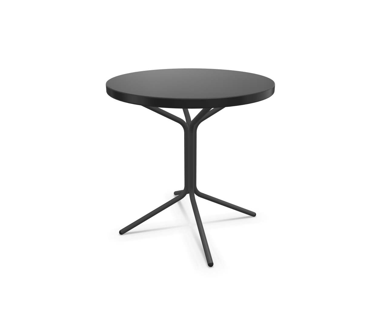 Metall-Beistelltisch Pix Rund von Schaffner / Farbe: Schwarz / DxH: 54 x 54 cm