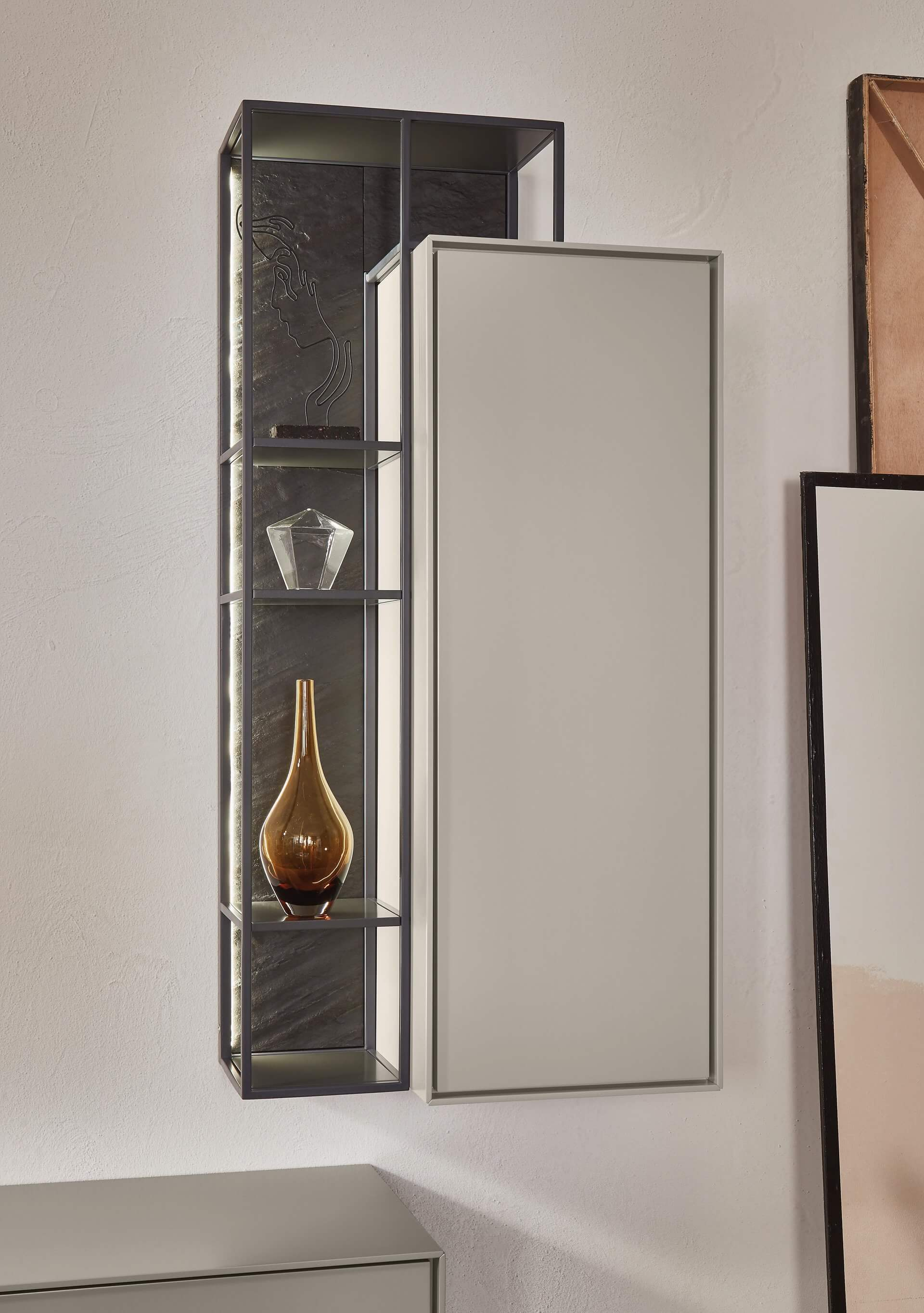 Hängeregal Felice Abrito / Farbe: Grau