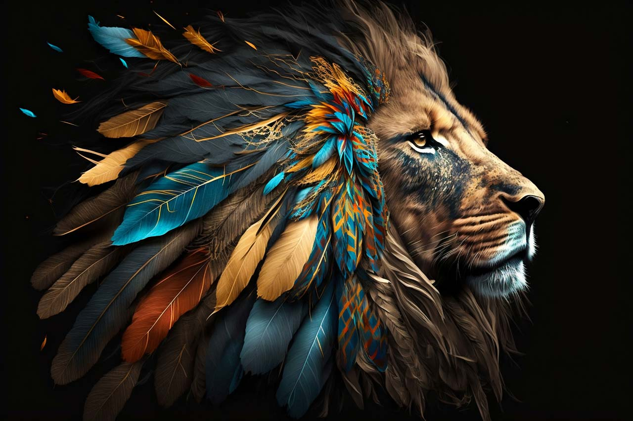 Canvas-Indian King-image LAND