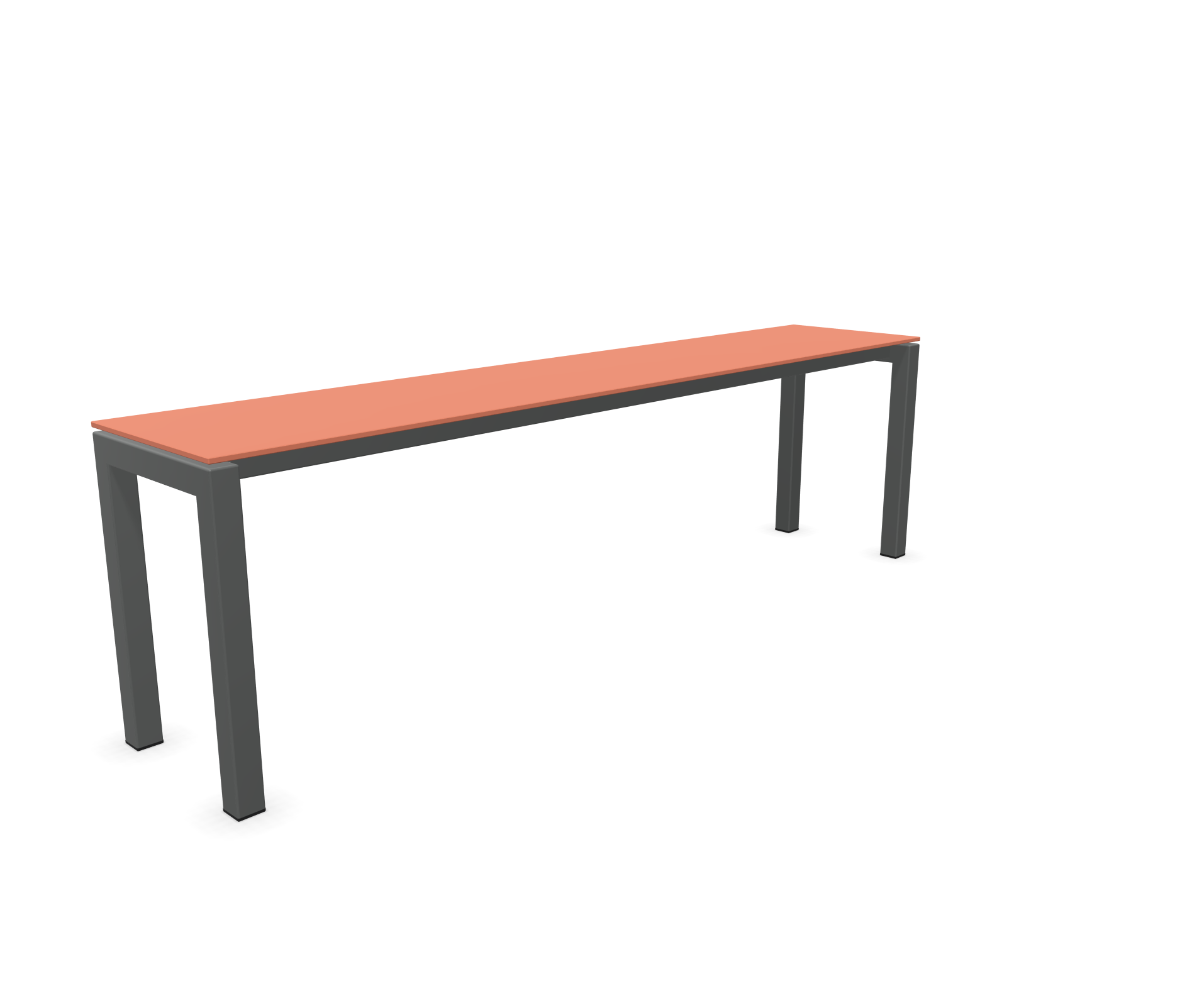 Lucerne garden bench from Schaffner / Colour: Terracotta / Size: 160 x 32 cm