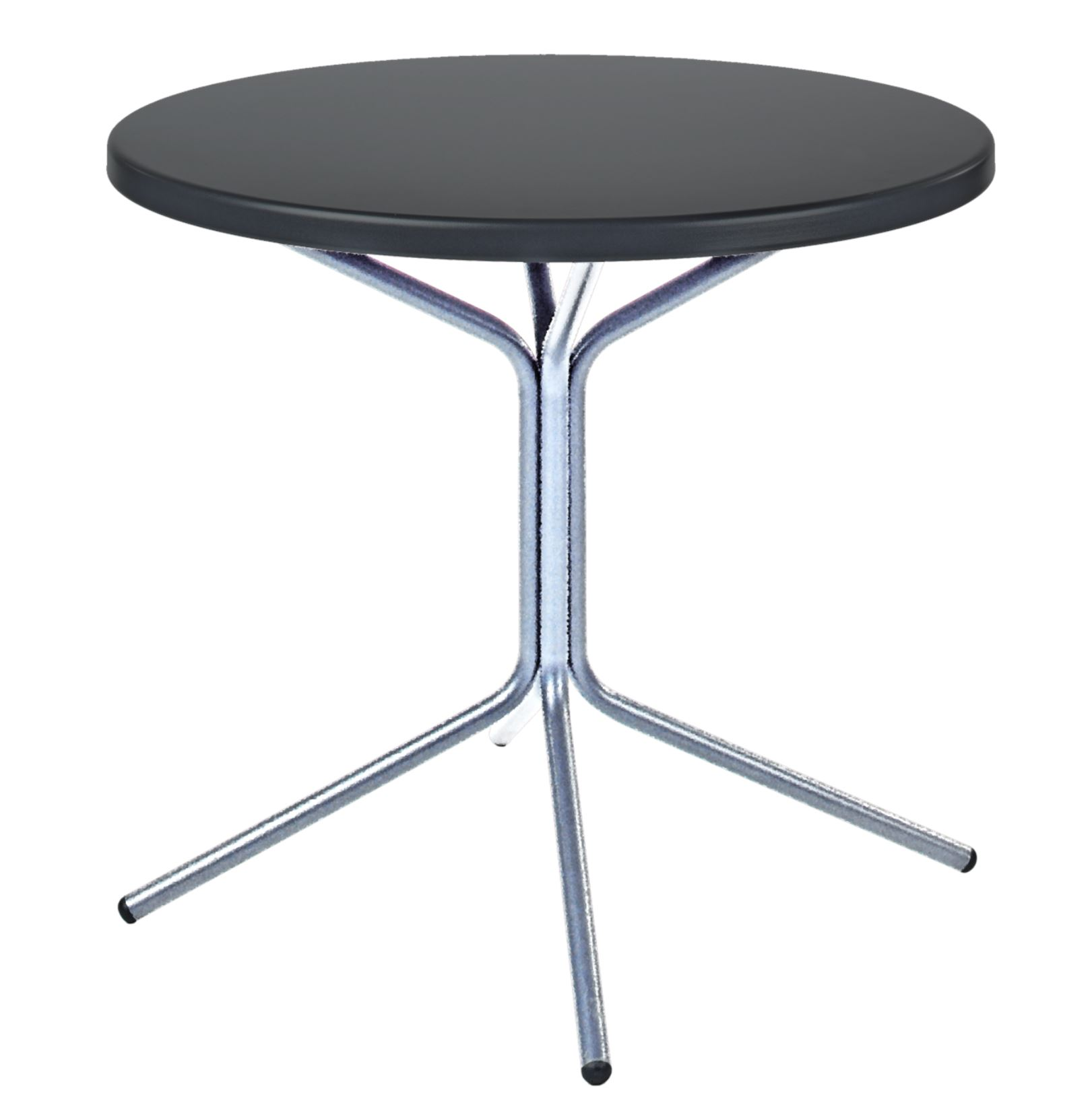 Metall-Bistrotisch Pix Rund Feuerverzinkt von Schaffner / Farbe: Anthrazit / DxH: 80 x 72 cm
