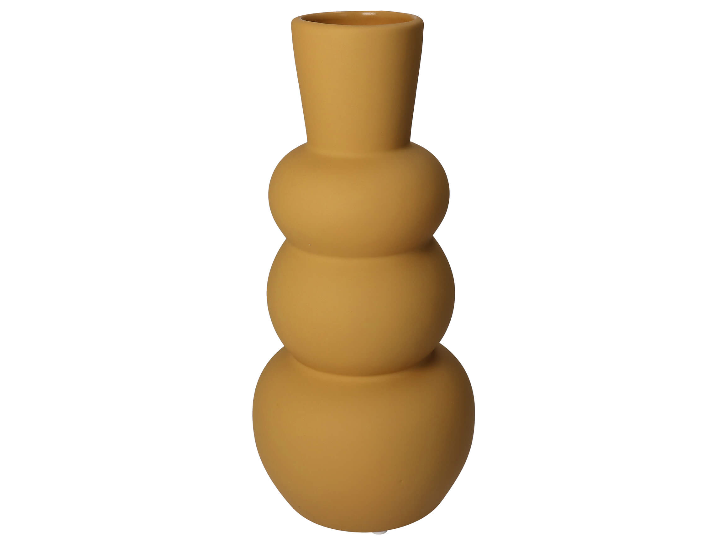 Vase Matte Haptik Ocker H: 30 cm Kersten / Farbe: Ocker