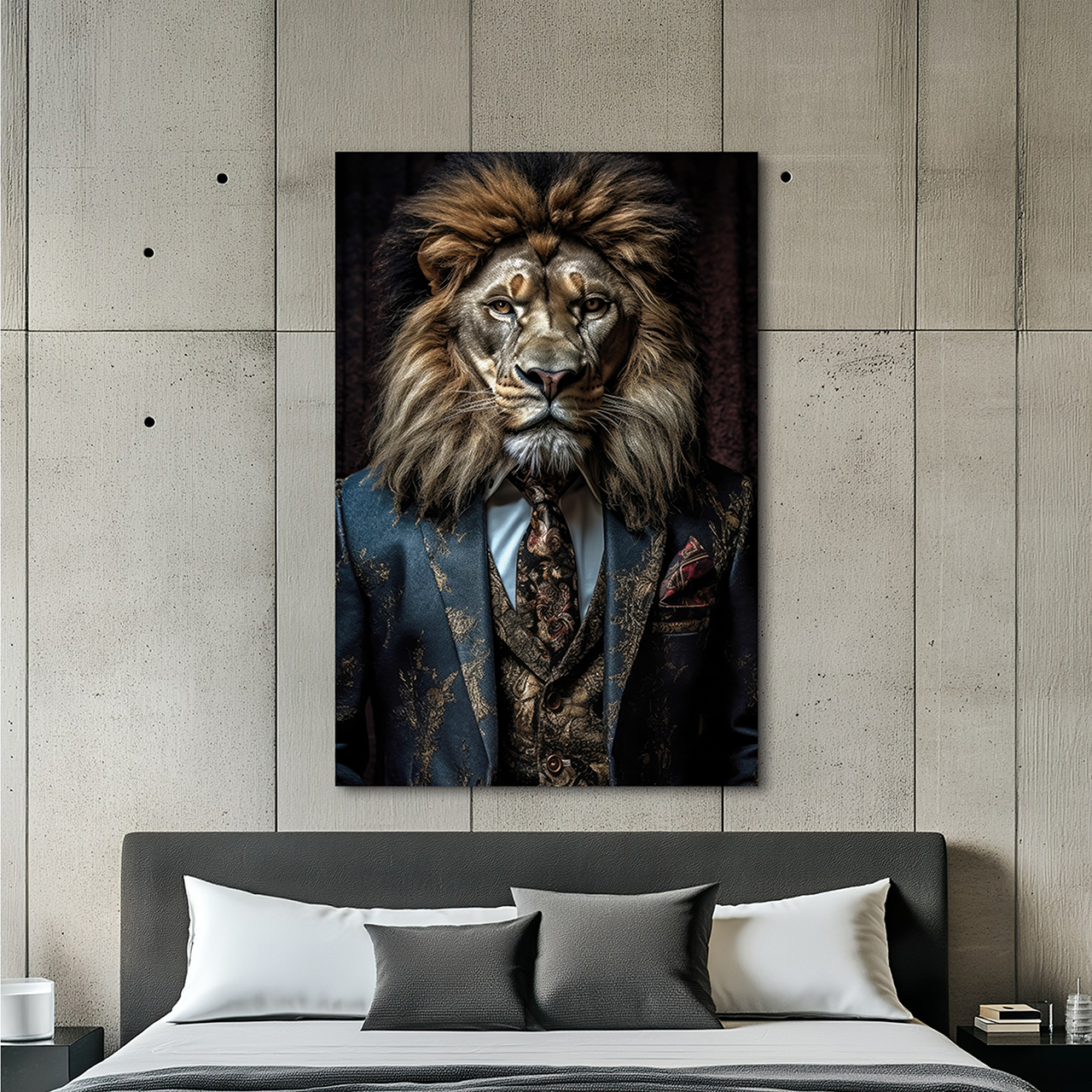 Canvas-Stylish Lion-image LAND