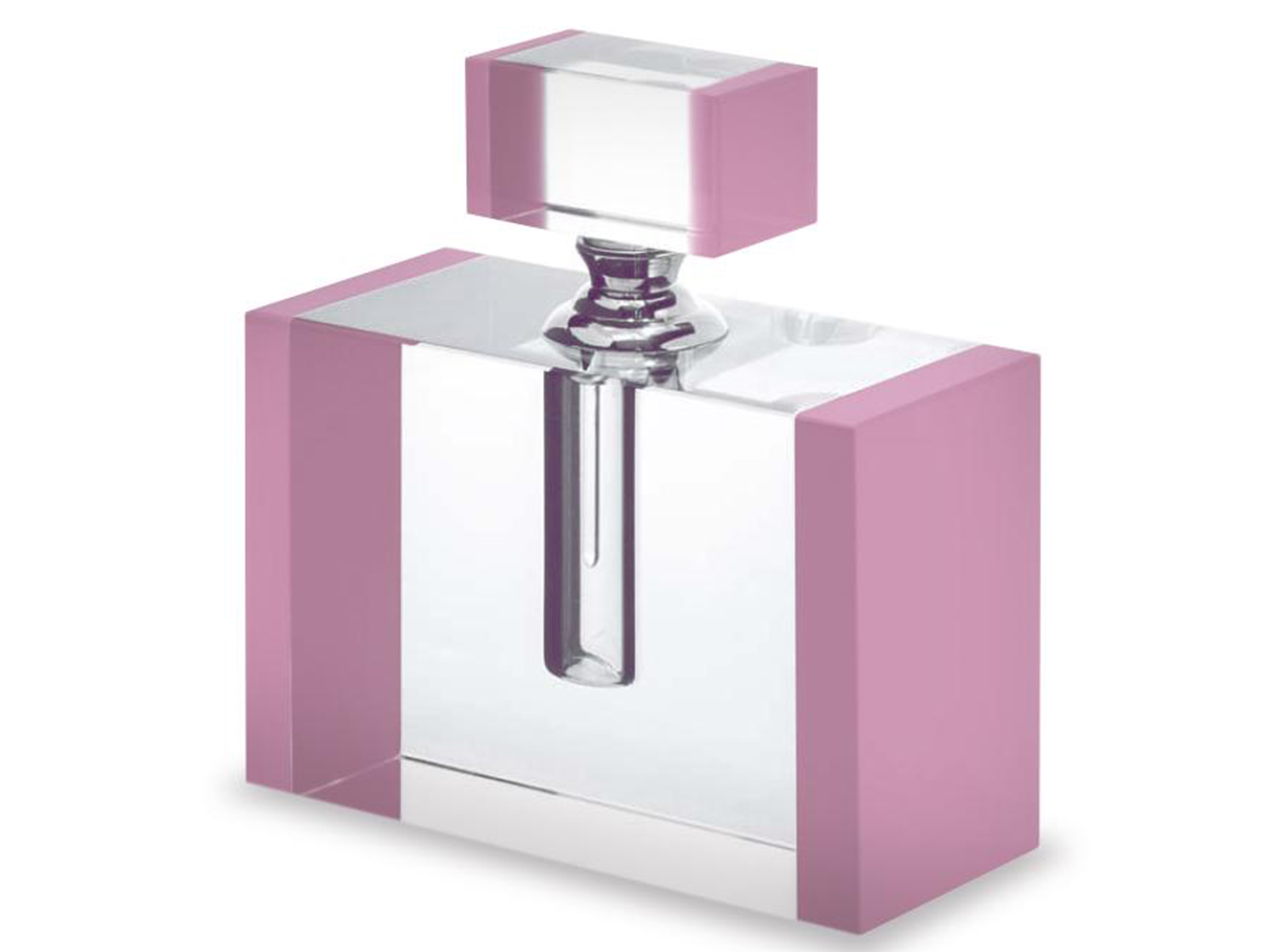 Flacon de parfum Bever verre cristal rose H : 9 cm Abhika