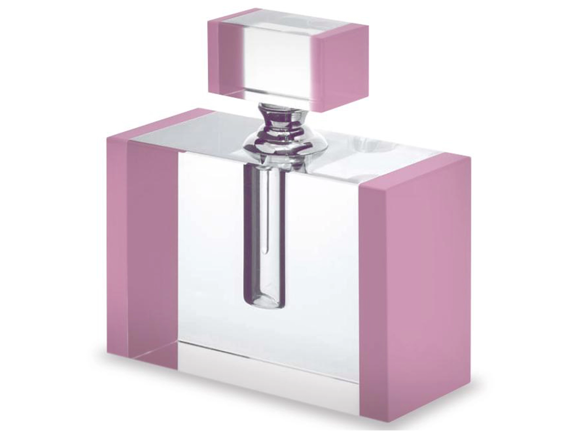 Parfum Flakon Bever Kristallglas Pink H: 9 cm Abhika