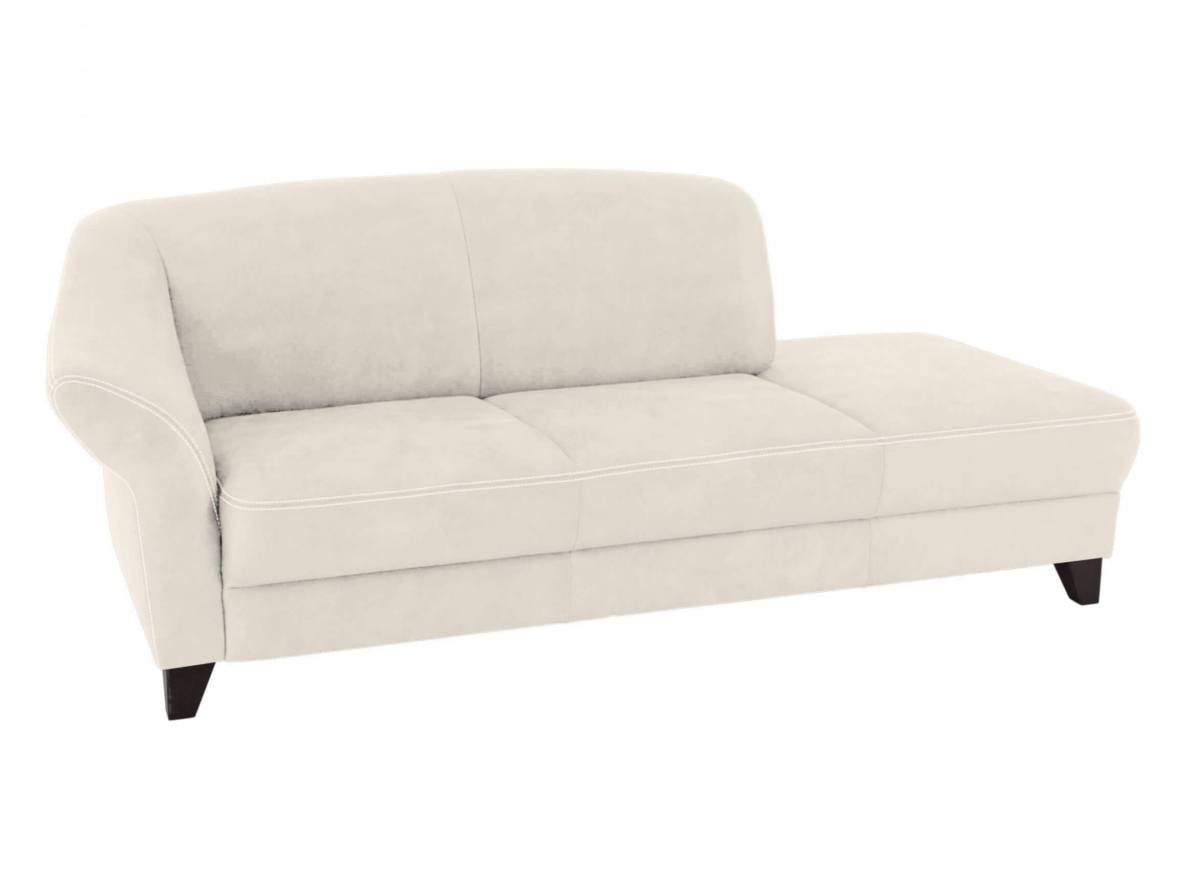 Liegesofa Klosters Basic Ponsel / Farbe: Weiss / Material: Leder Basic