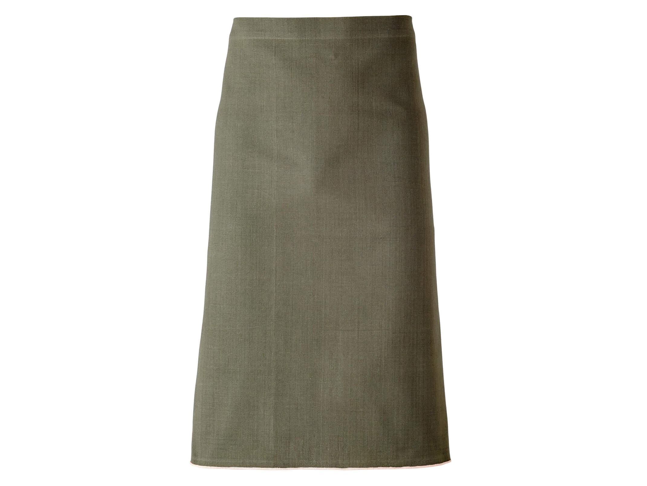 Kochschürze Organic 70 x 108 cm, Olive/Rose Alltron