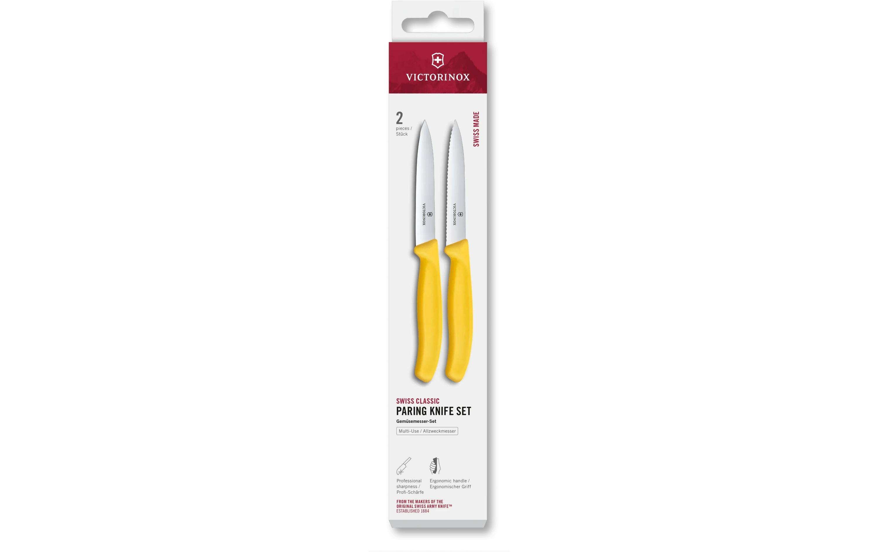 Messer-Set Swiss Classic, 10 cm, 2 Stück Von Victorinox Alltron / Farbe: Gelb