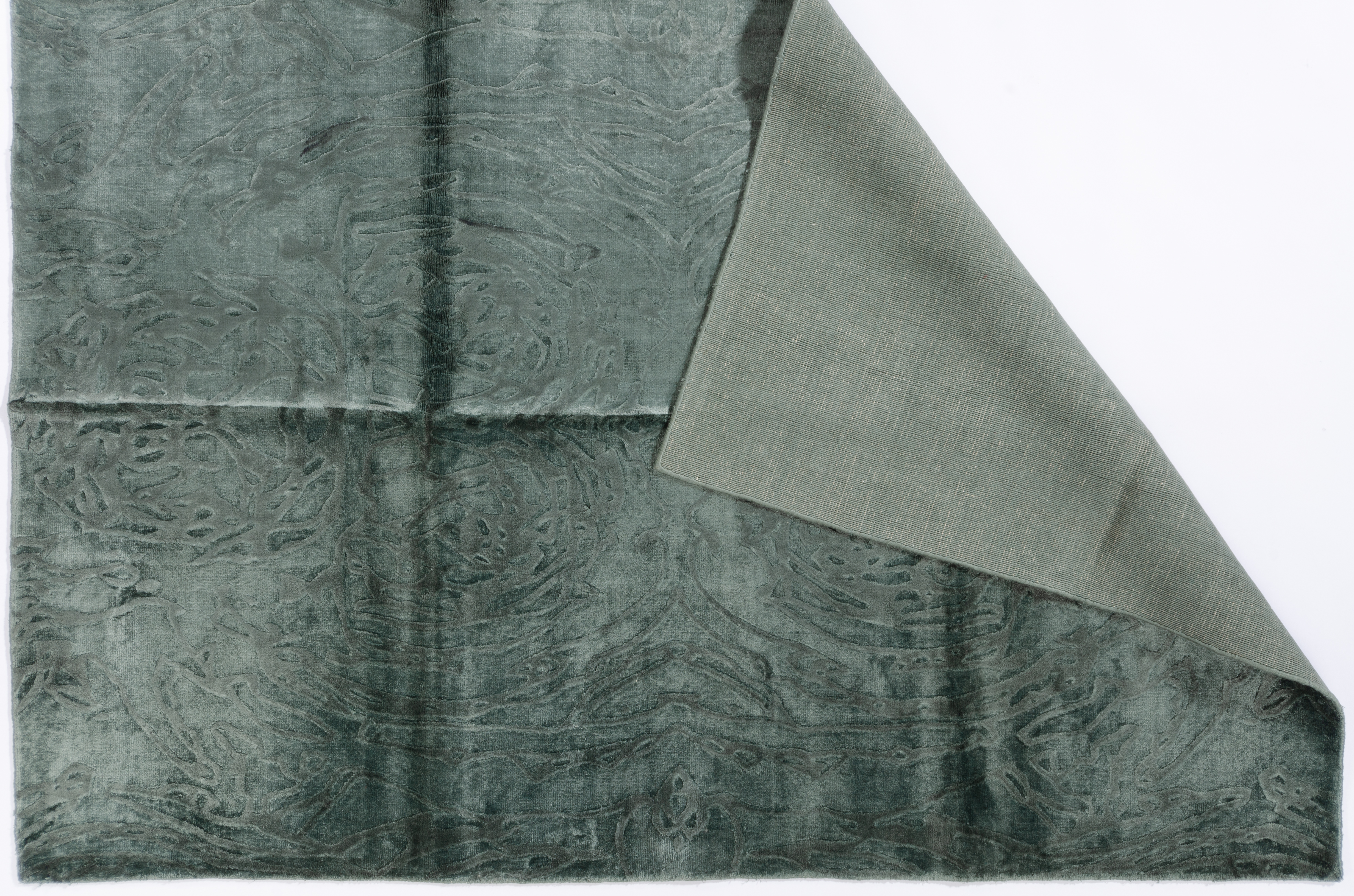 Webteppich Rudis Green Negra / Farbe: Blau