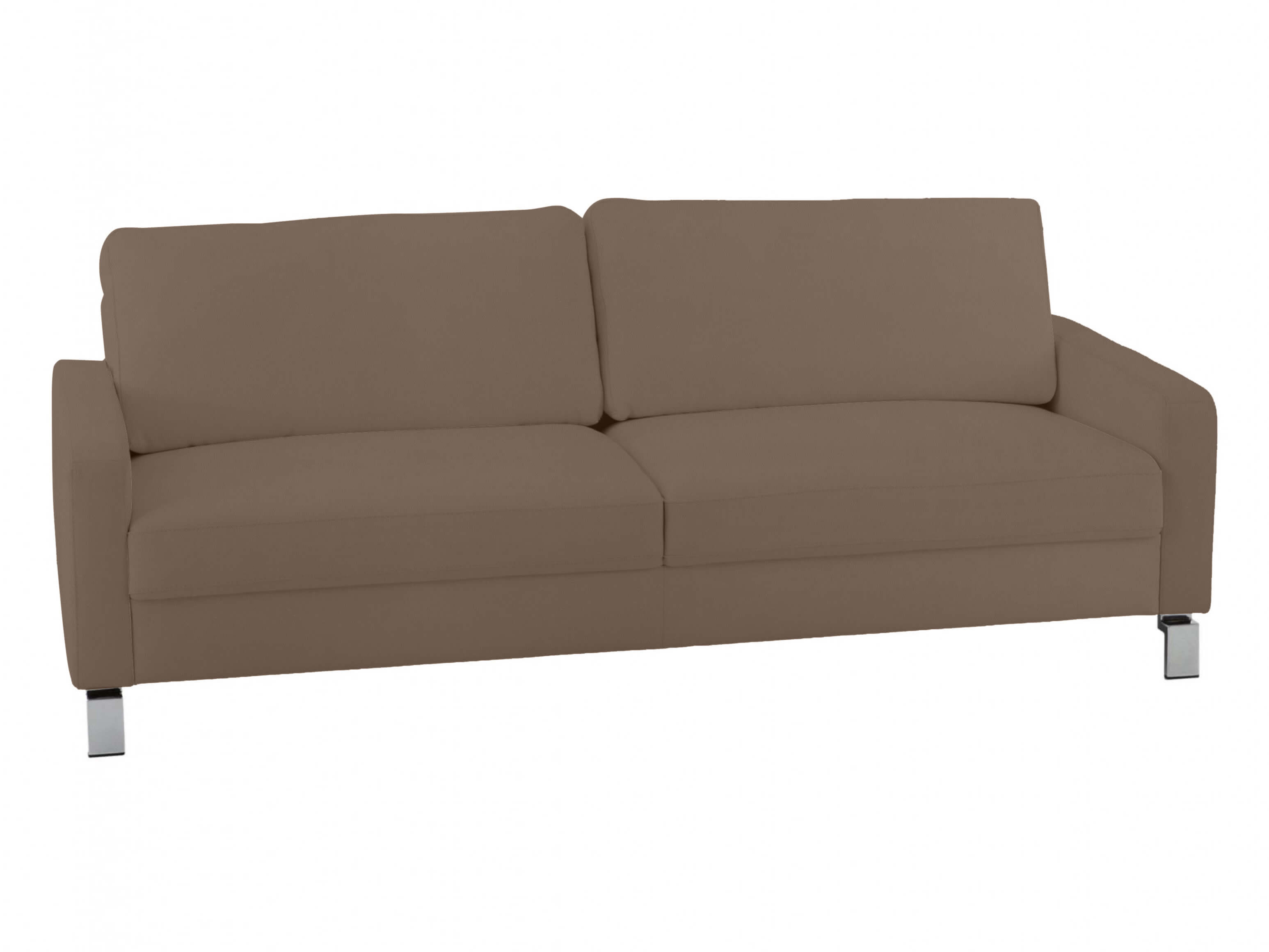 Sofa Interims Basic B: 204 cm Candy / Farbe: Elephant / Material: Leder Basic
