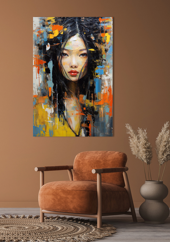 Acrylglasbild-Asia Girl-image LAND
