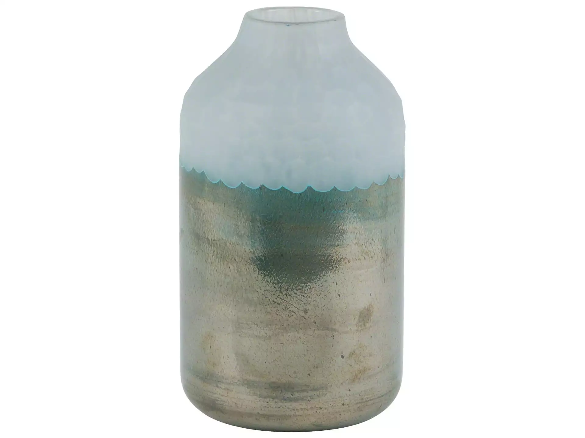 Vase Molato, Glas, Türkis, Höhe 33 cm