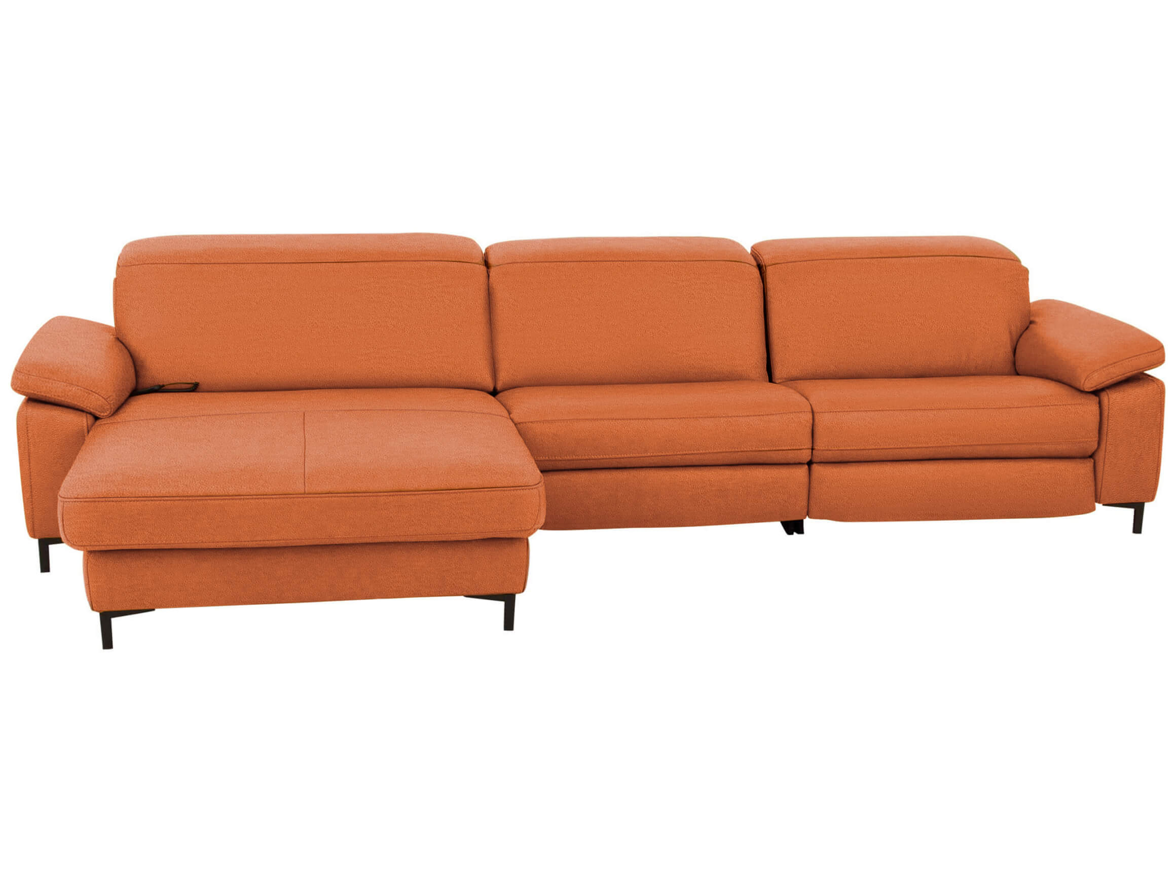 Ecksofa Kriens Basic Polipol / Farbe: Stone / Material: Stoff Basic