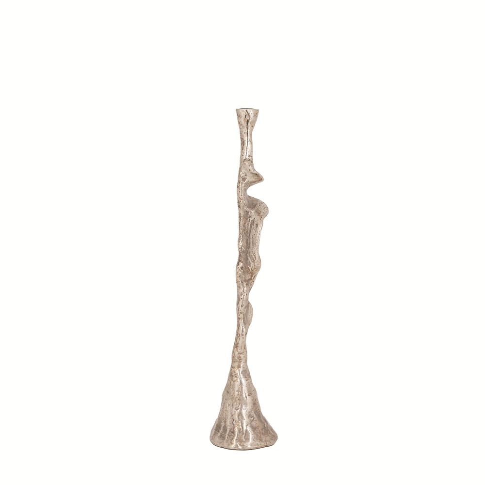 Decofinder Kerzenständer Utzon, Alu Silber  | Schubiger Möbel