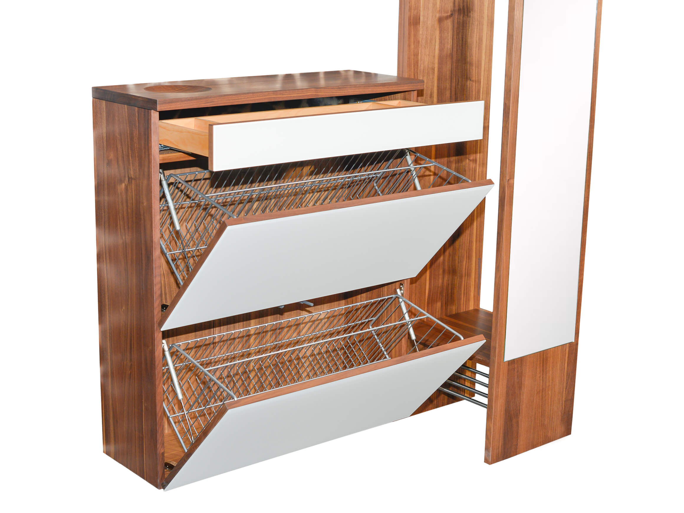 Garderobe Cubus Team 7 / Farbe: Nussbaum