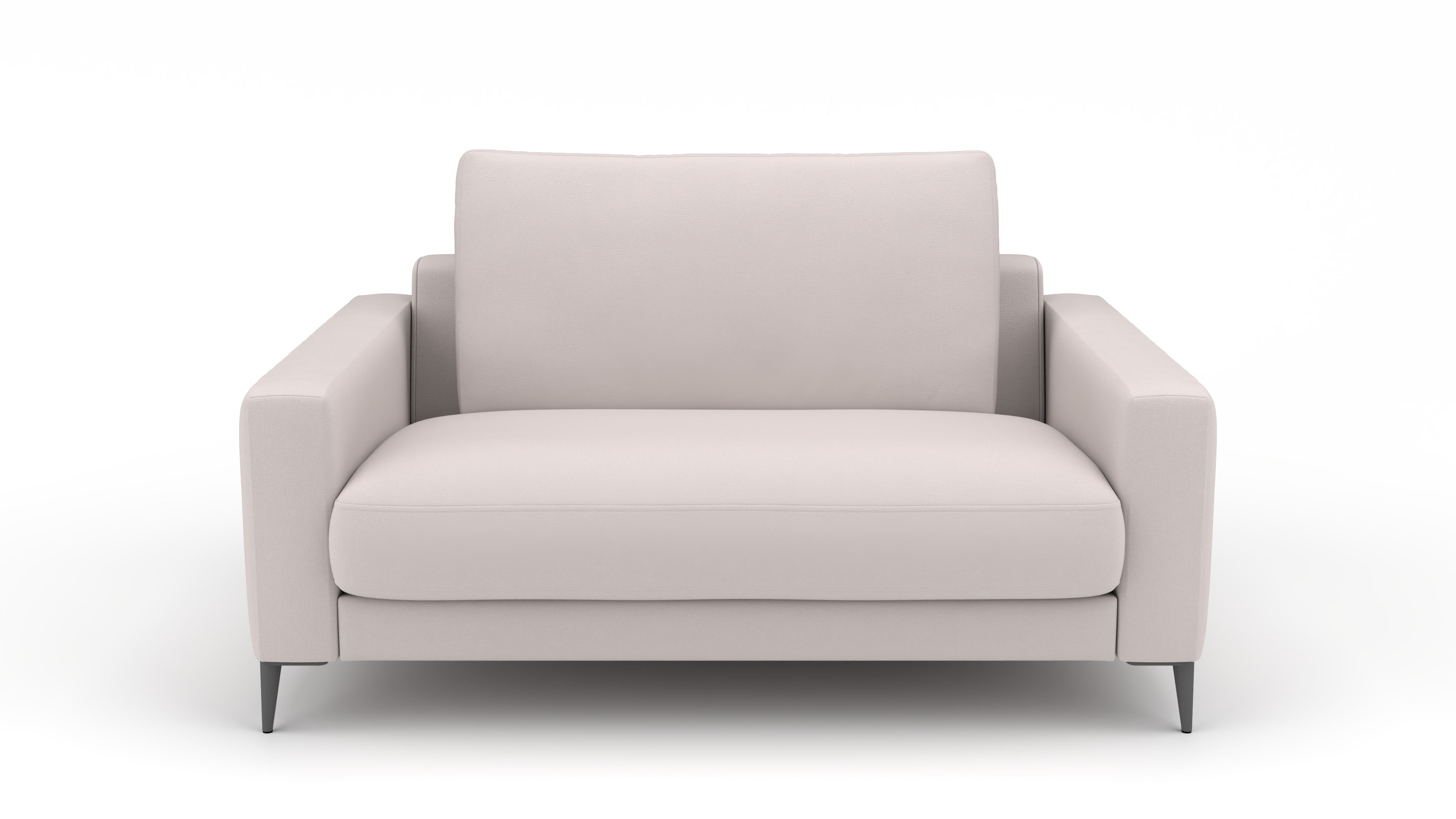 Sofa Mercury 2-Sitzer UrbanDesign / Farbe: White / Bezugsmaterial: Stoff