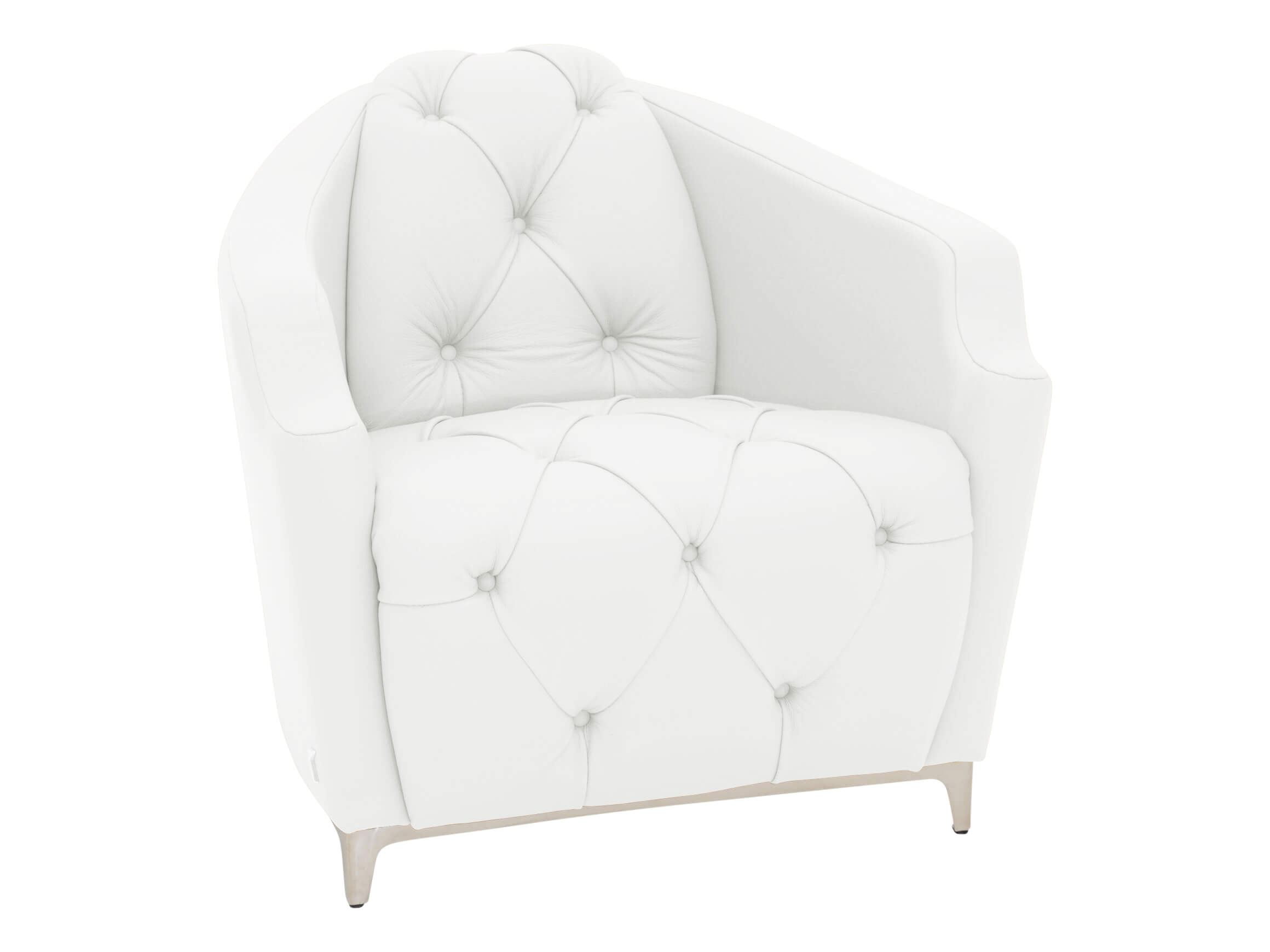 Sessel Downey Calia / Farbe: Bianco Puro / Material: