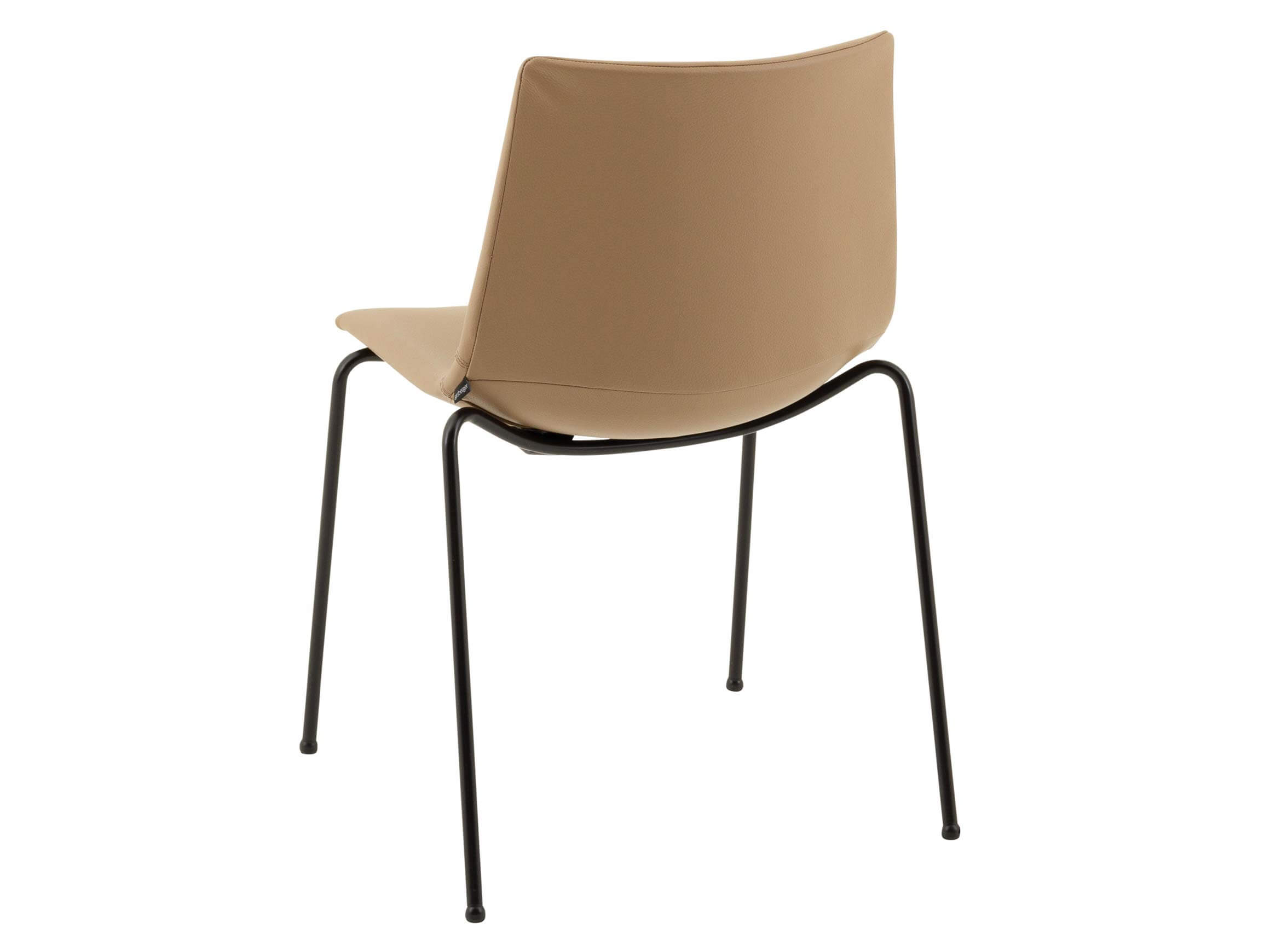 Stuhl Nava ohne Armlehnen Girsberger / Farbe: Schlamm, Material: