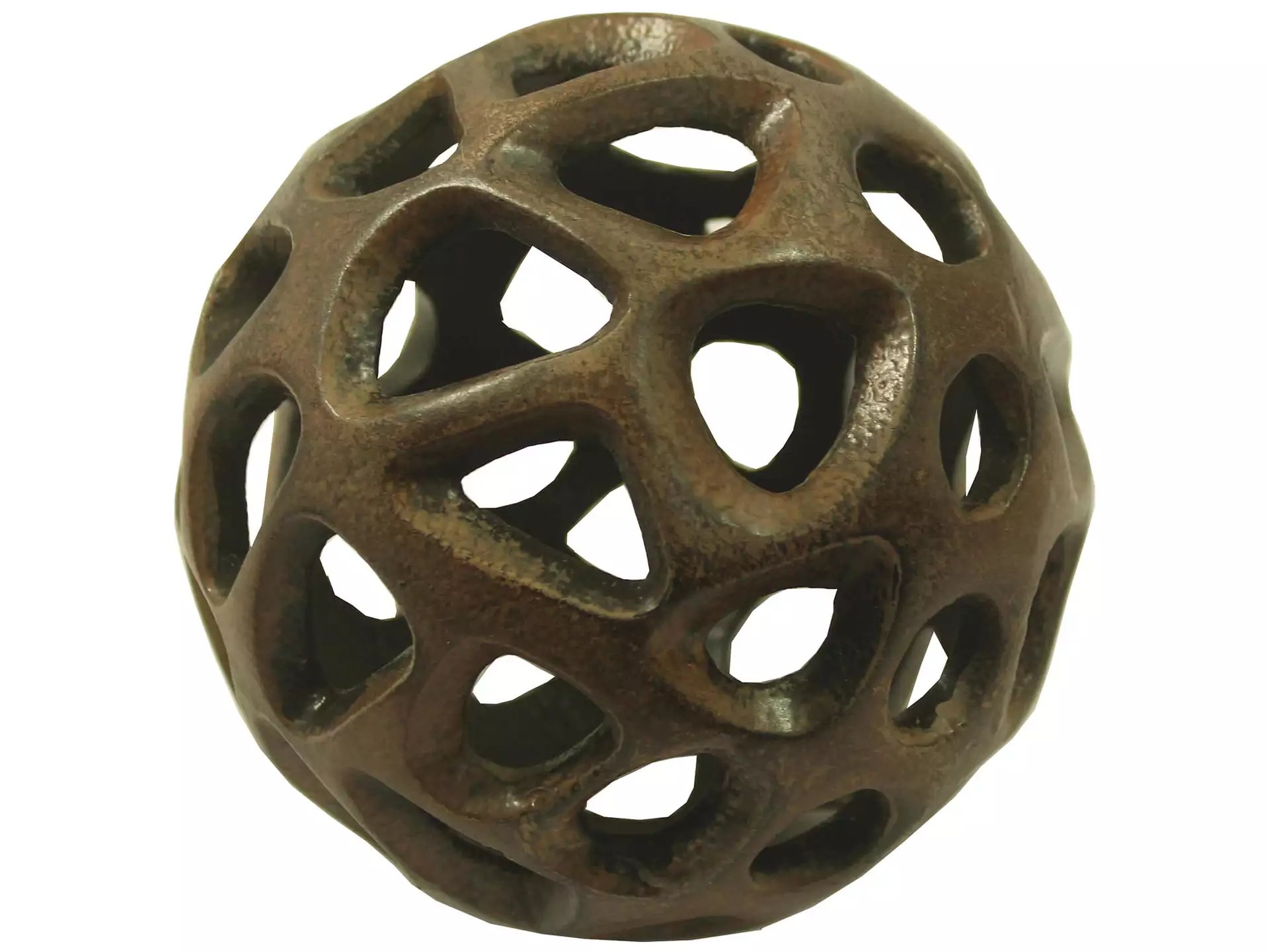 Dekokugel Keramik Braun D: 10 cm Decofinder