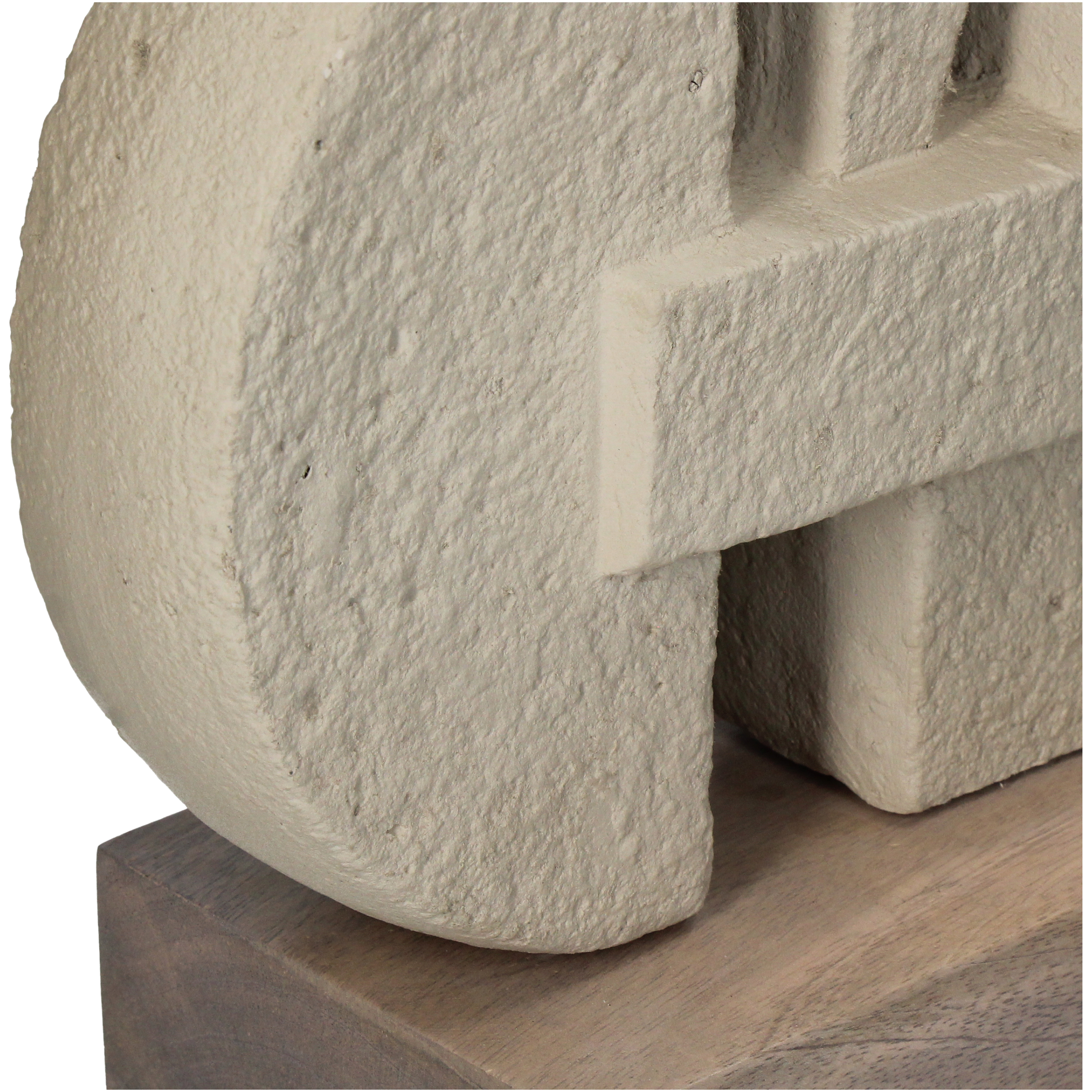 Objekt Papmaché, Beige H: 32 cm Kersten