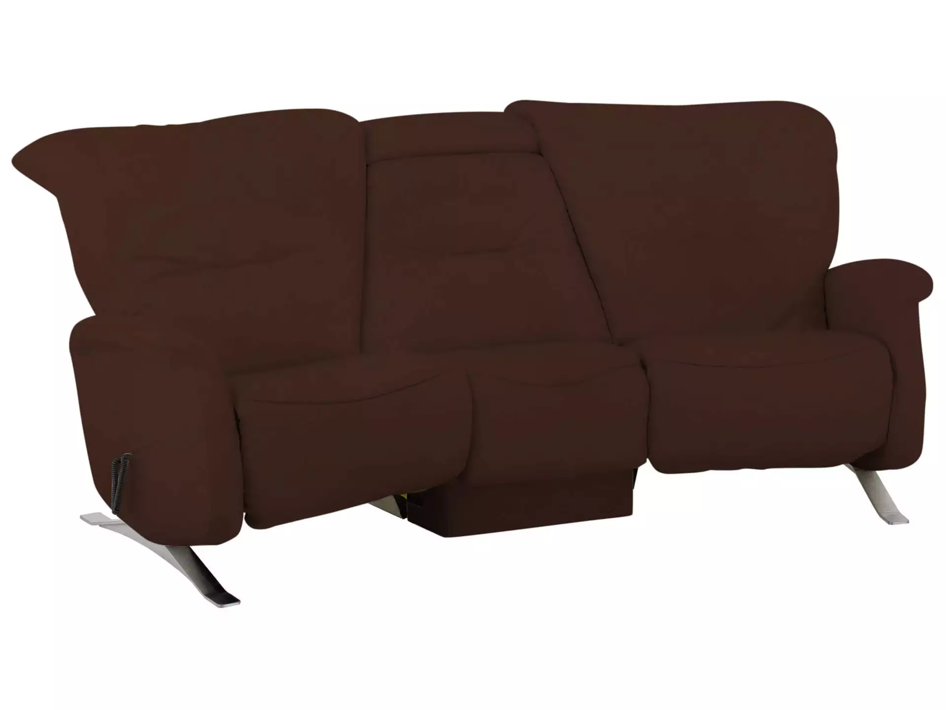 Sofa Calea Basic Himolla / Farbe: Schoko / Material: Leder Basic