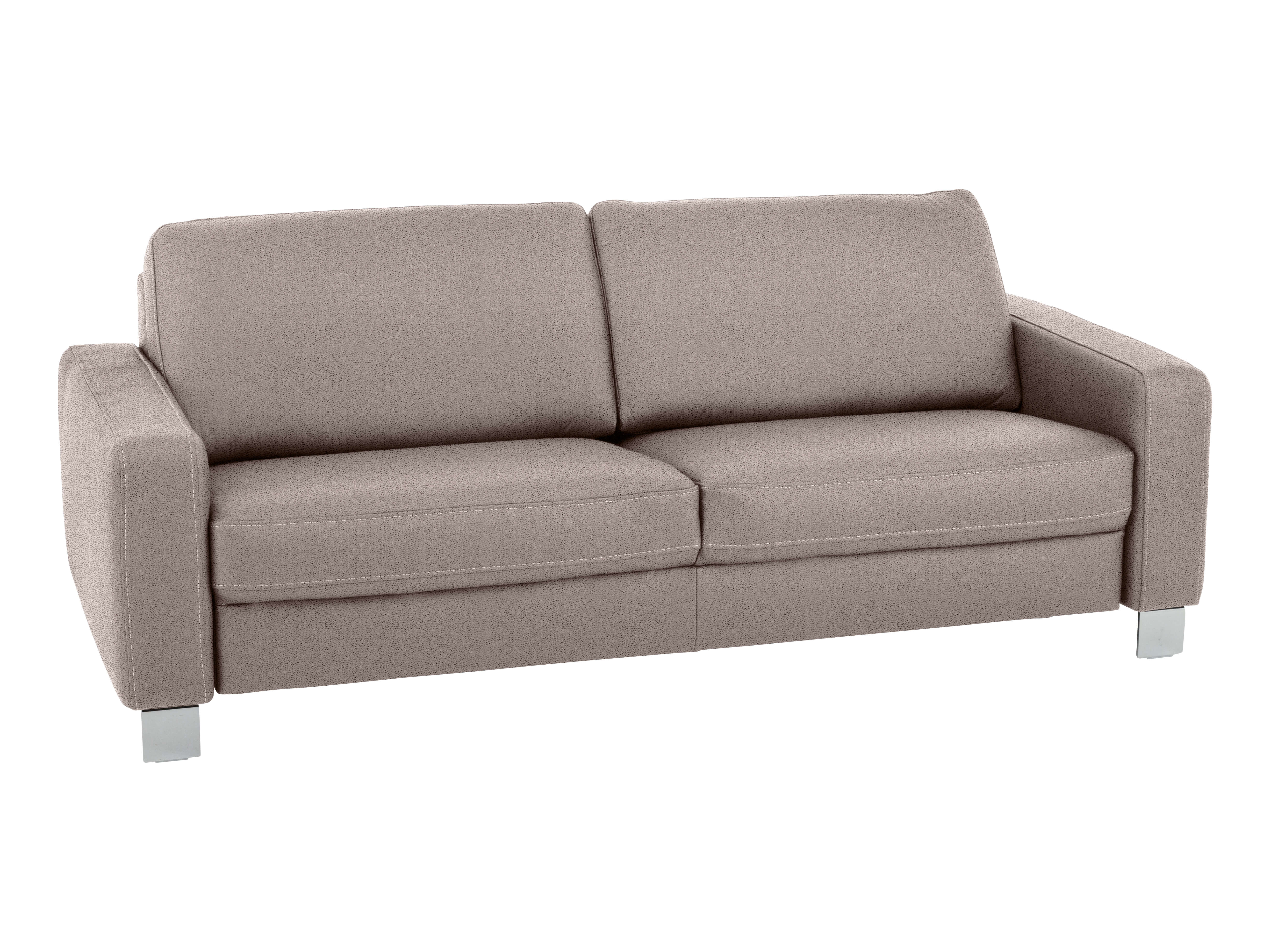 Sofa Shetland Basic B: 214 cm Polipol / Farbe: Alu / Material: Microfaser Basic