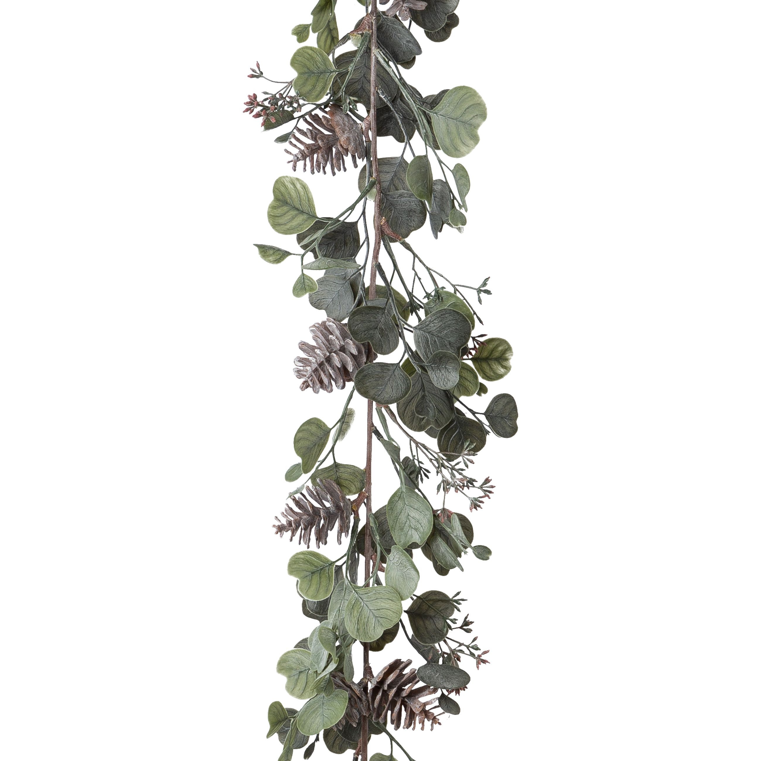 Kunstblumen Eukalyptus-Mixgirlande, Grau-Grün H: 175 cm Gasper