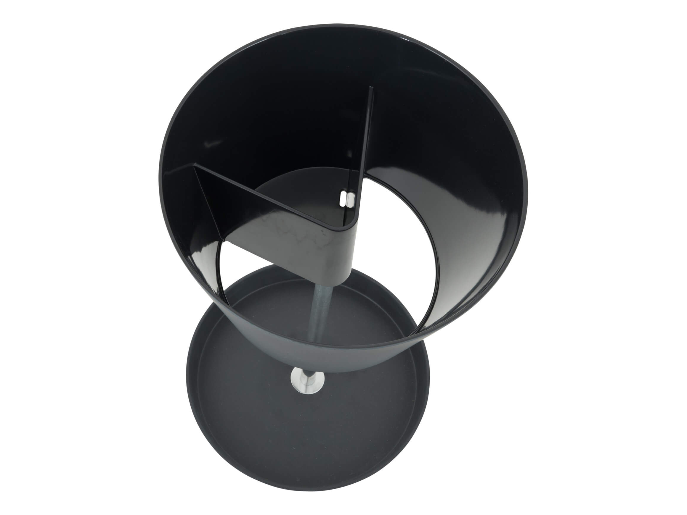 Porte-parapluies Basket Anthracite, acier poli,