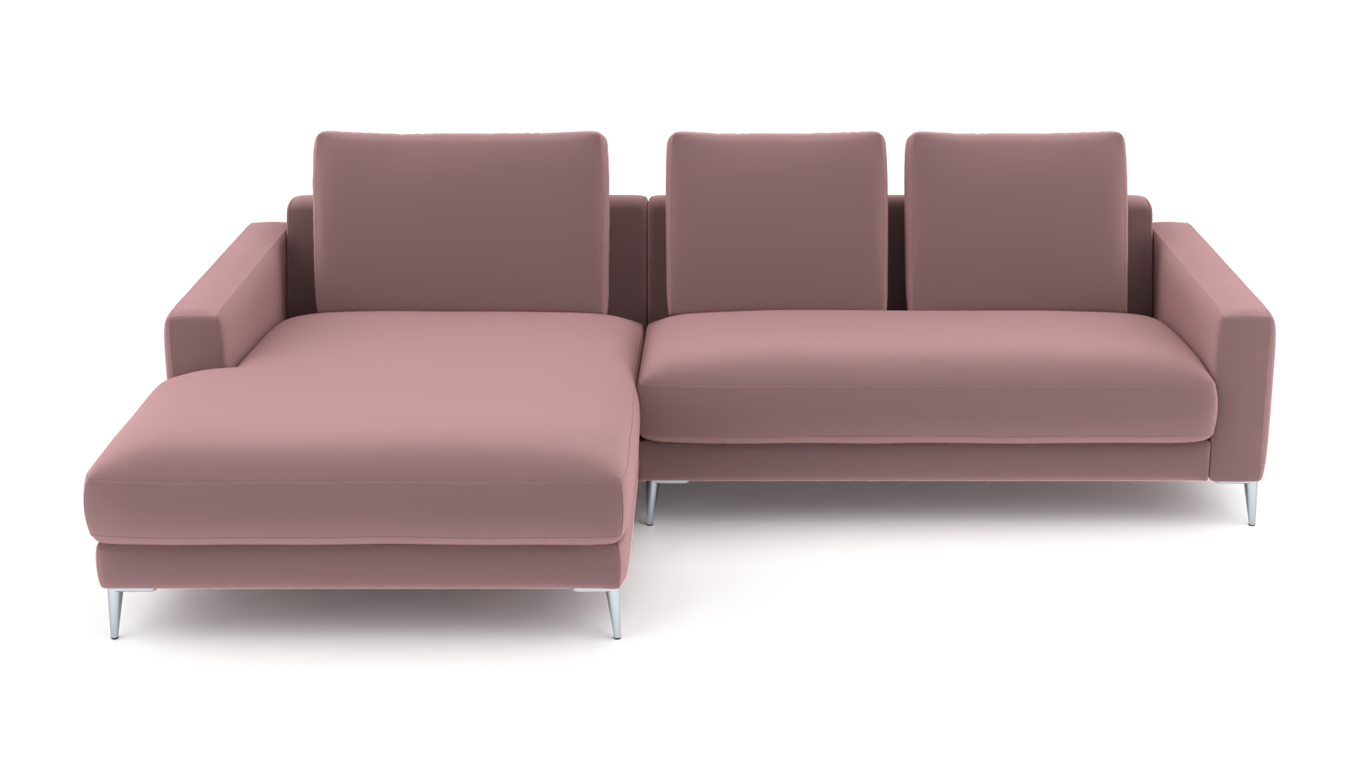 Ecksofa #1 Mercury links - UrbanDesign / Farbe: Rosewood / Bezugsmaterial: Stoff