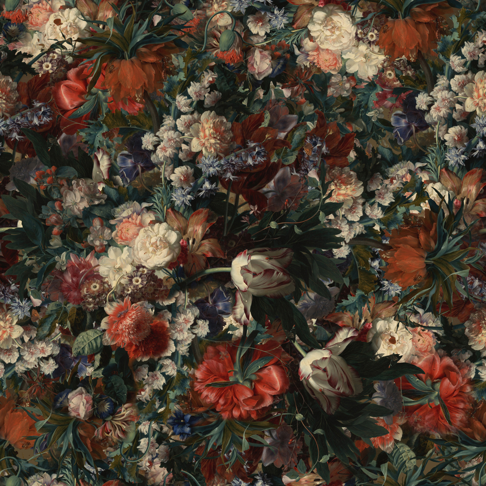 Alubild-Nostalgisches Blumenbouquet-image LAND