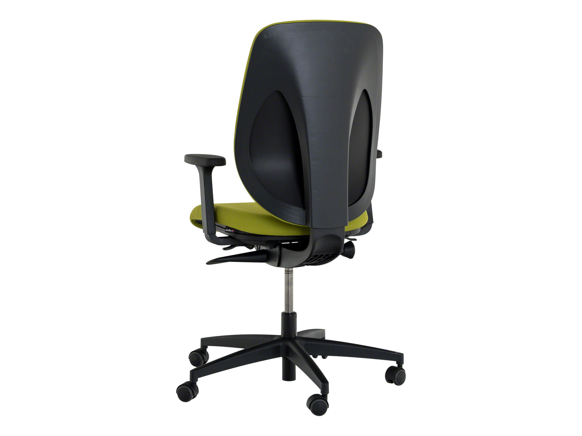 Bürostuhl Giroflex 535, Grün, Armlehnen, b 49 cm t 50 cm h 99-118 cm