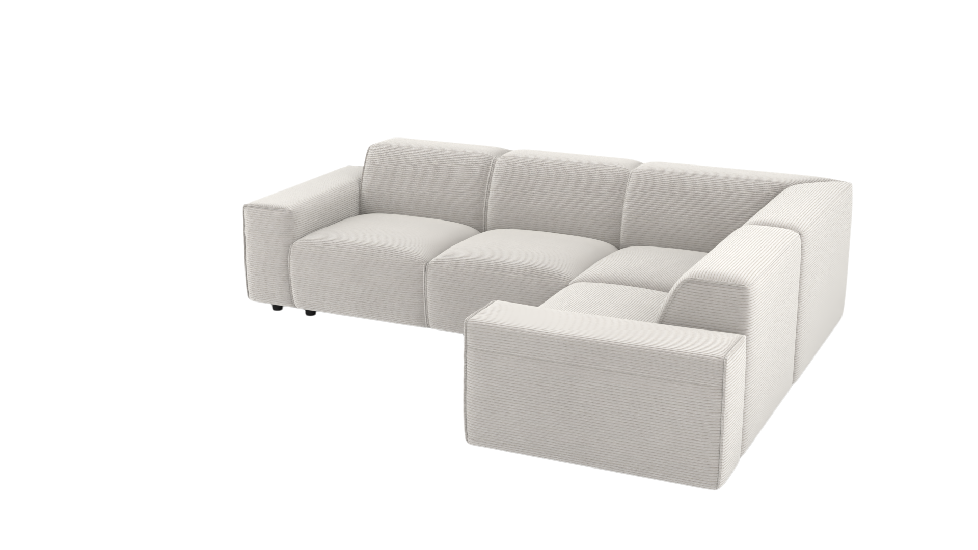 Ecksofa Venus / Farbe: Weiss