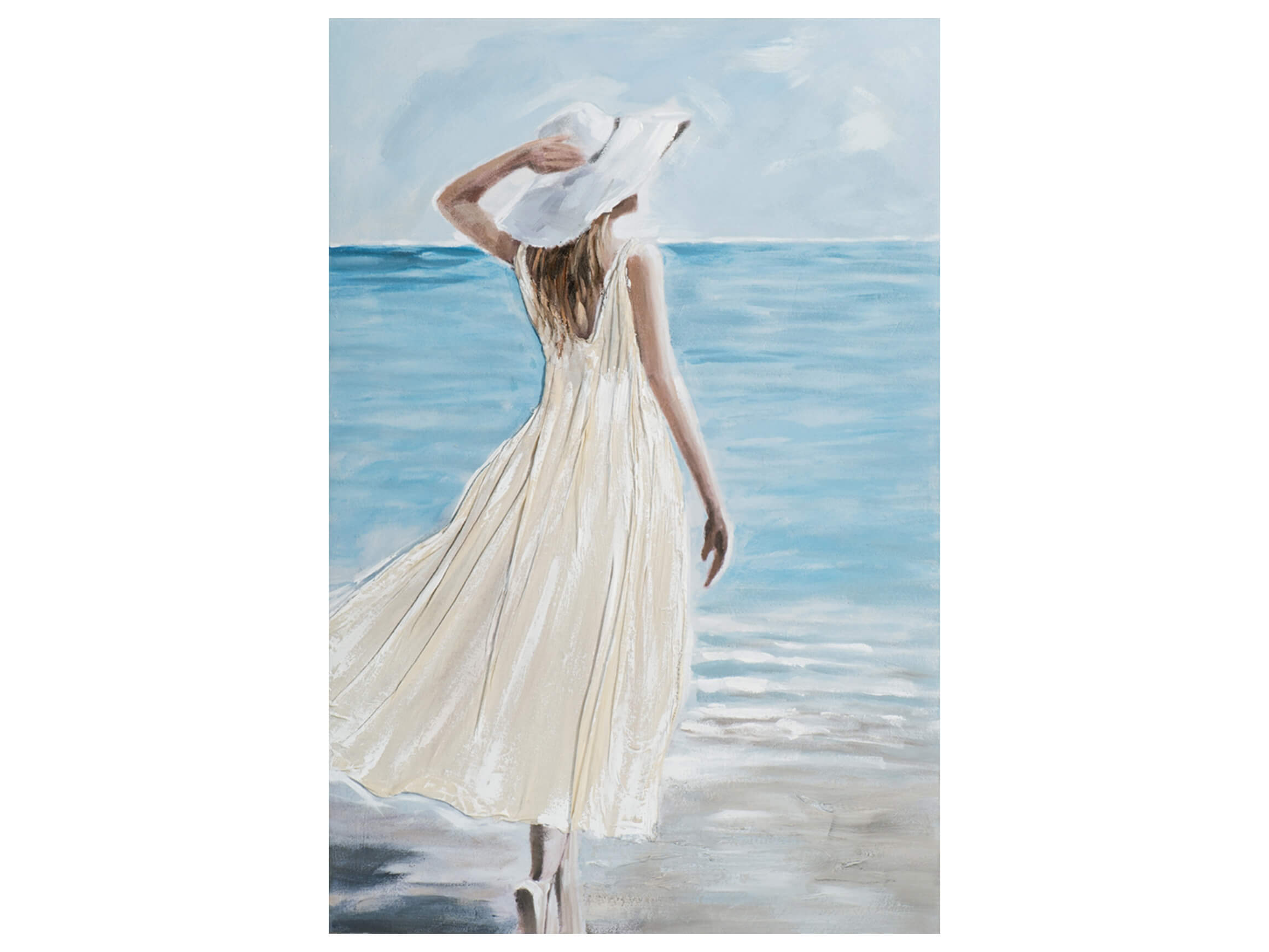 Bild Hübsche Frau am Strand image LAND