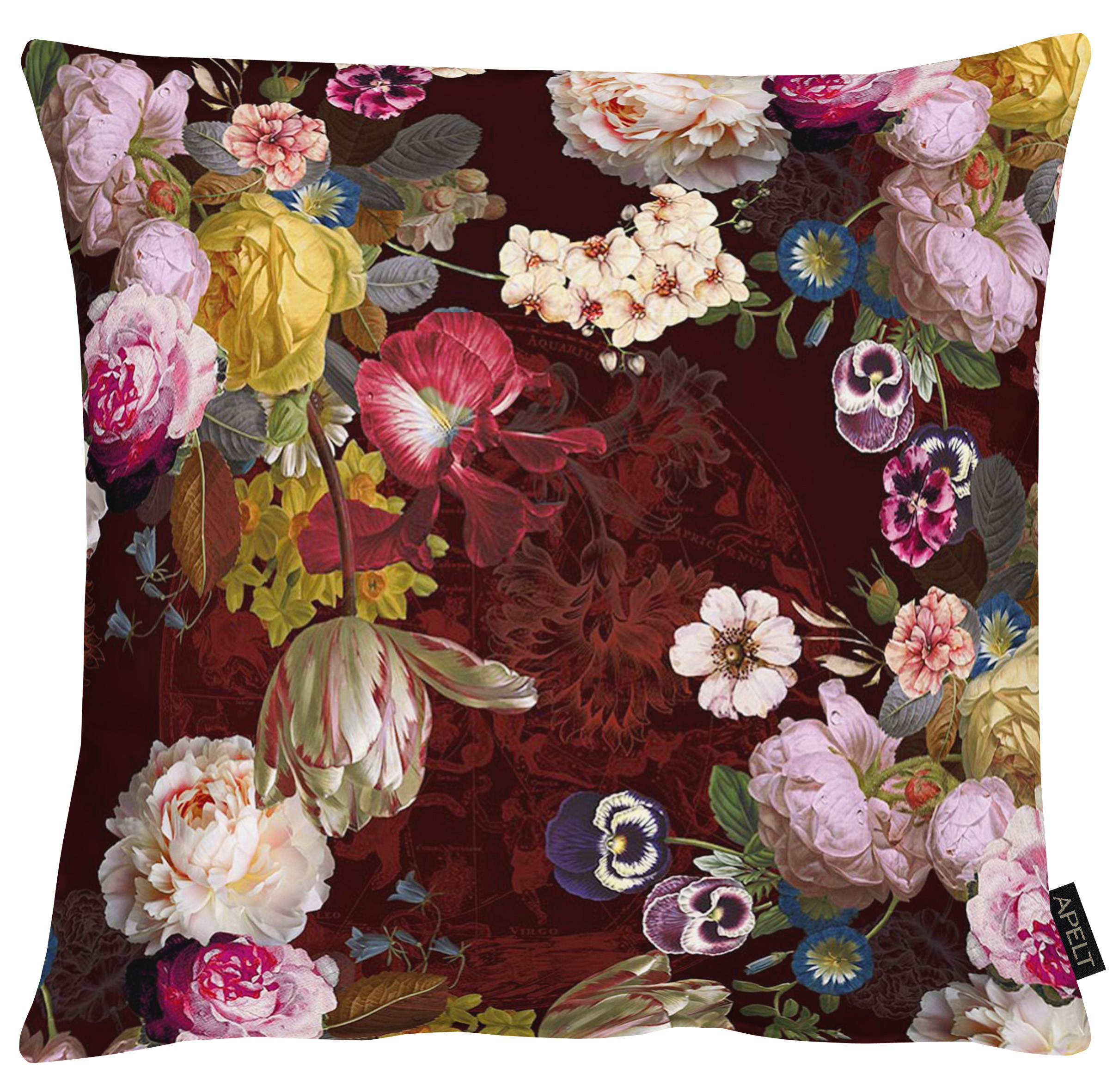Apelt Kissenhülle Rosen Dunkellila 50x50 cm  | Schubiger Möbel