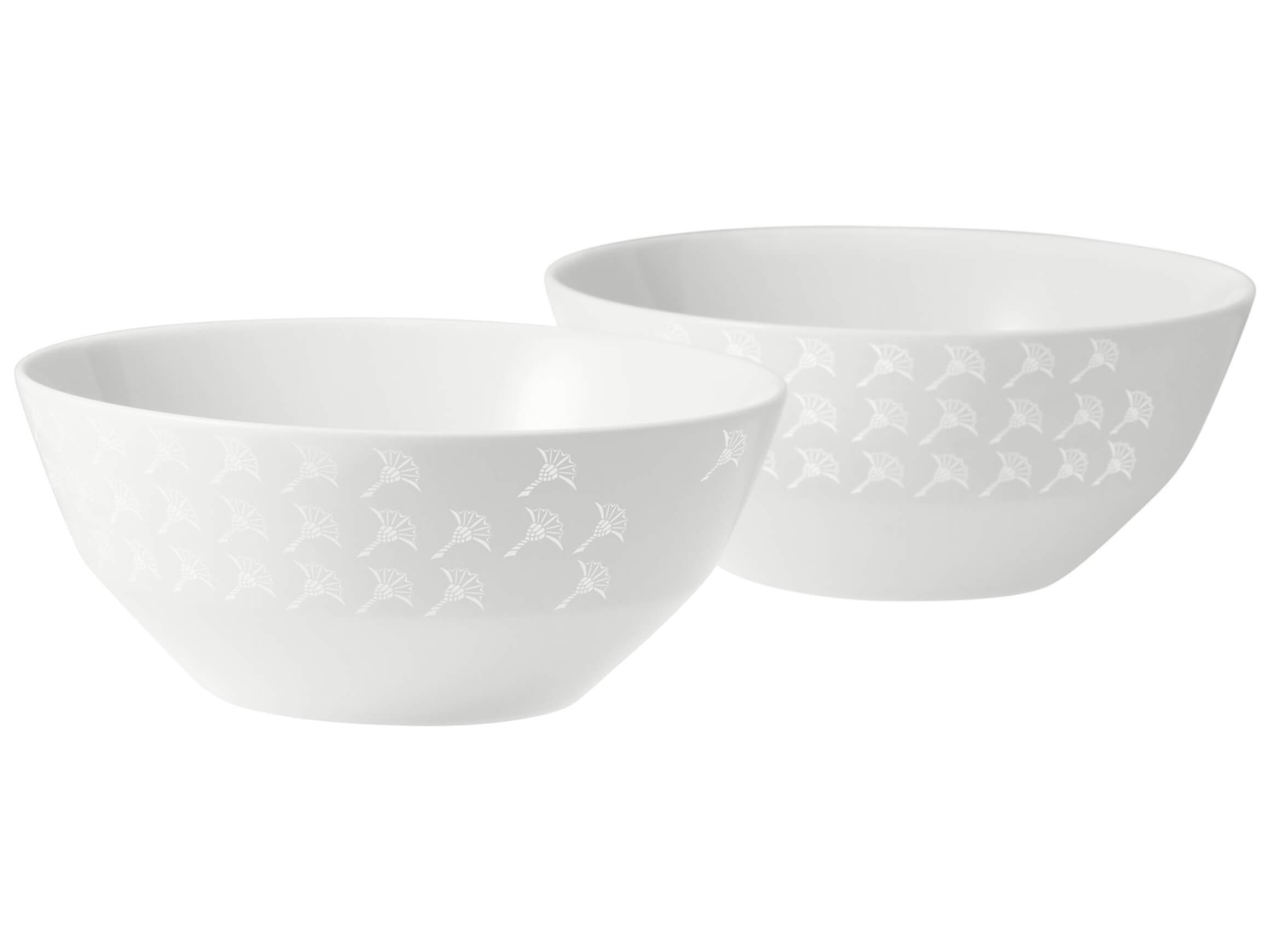 Schale Set à 2 Stk Faded Cornflower, Weiss Auf Weiss Joop / Farbe: Weiss auf Weiss