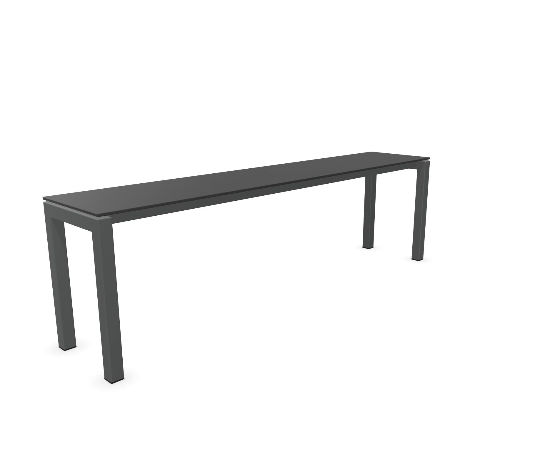 Lucerne garden bench from Schaffner / Colour: anthracite / Size: 160 x 32 cm
