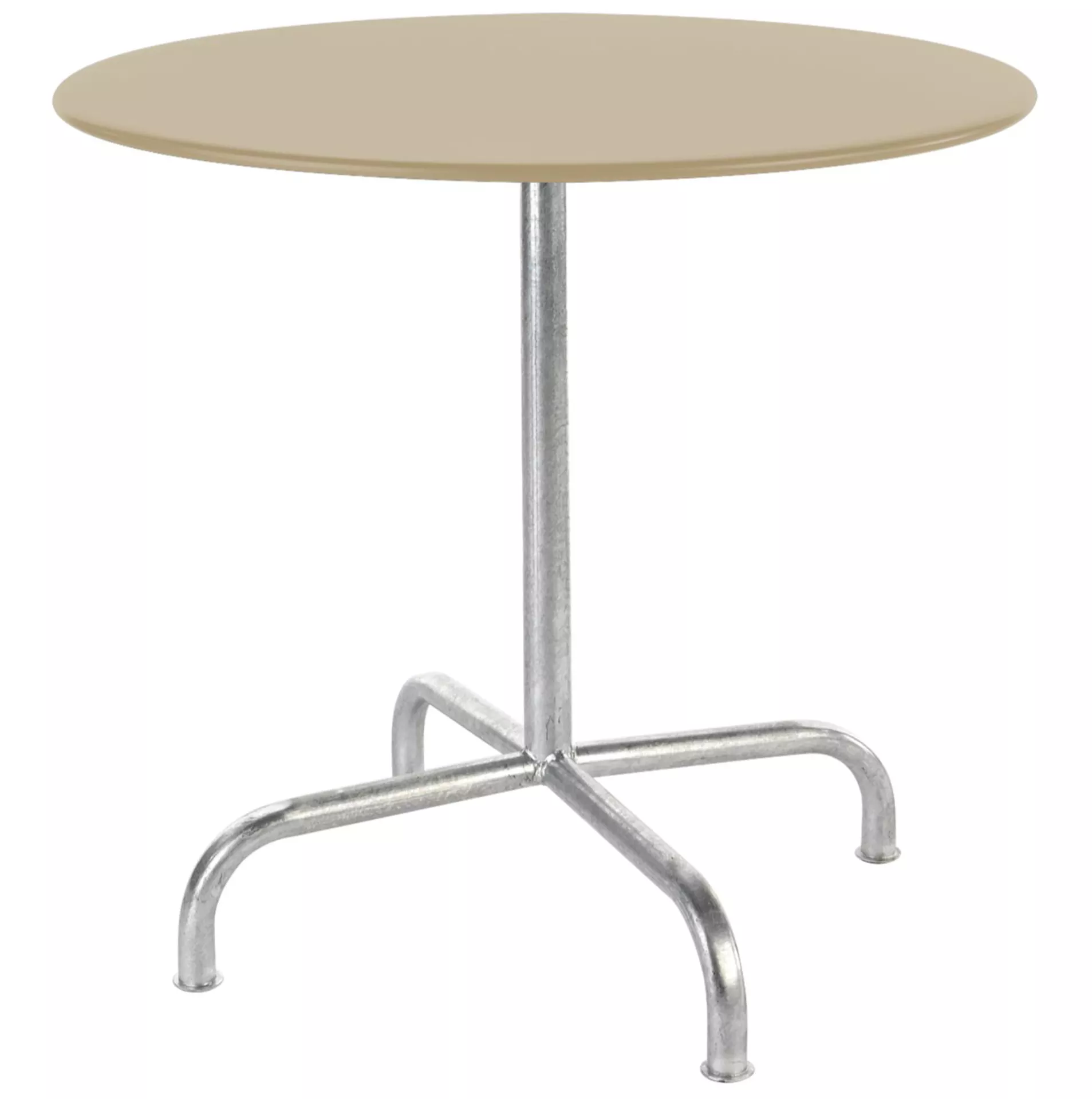 Metall-Tisch Rigi Rund Schaffner / Farbe: Pastellsand