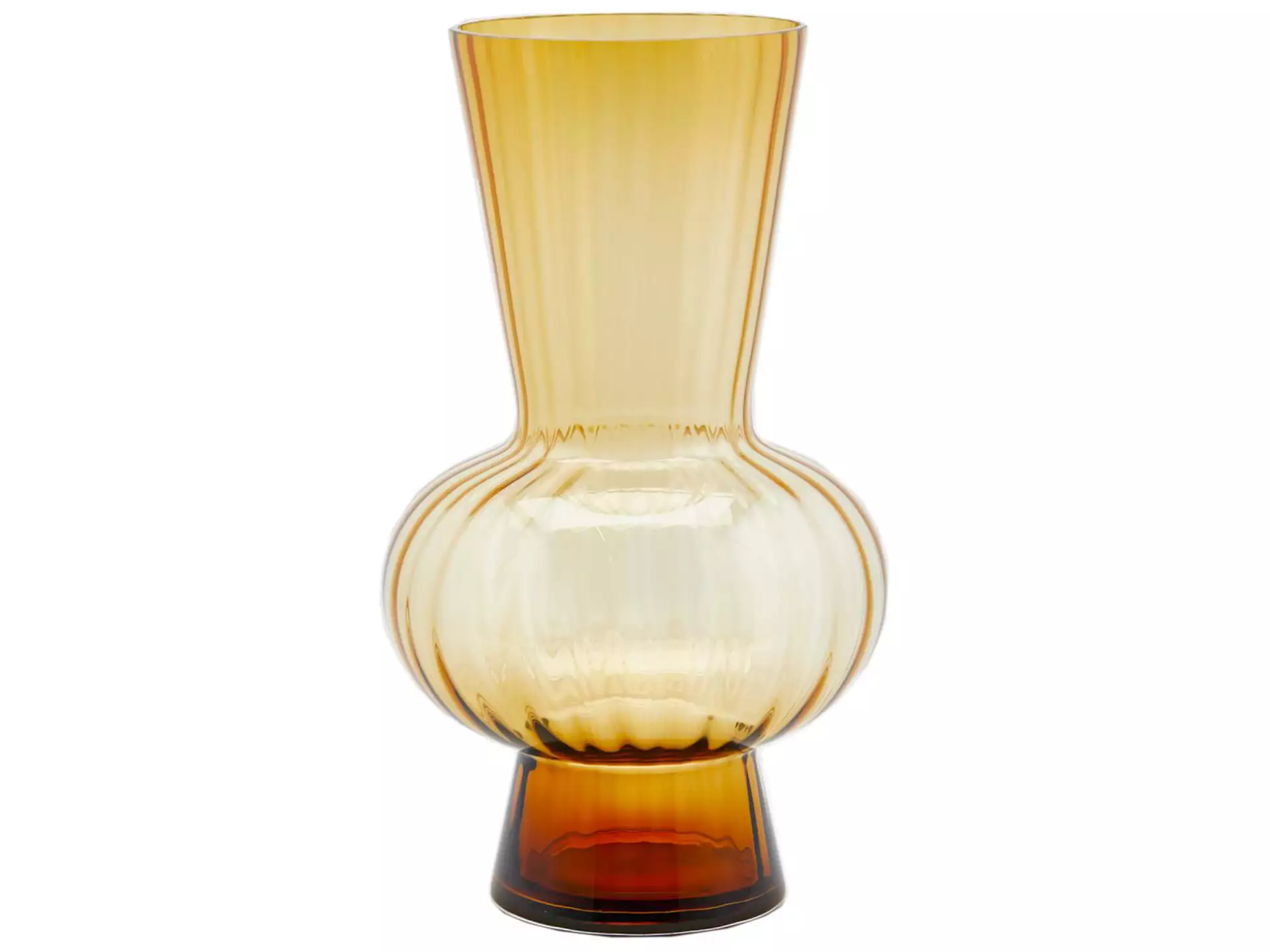 Vase Glas Bernstein H: 45 cm Edg