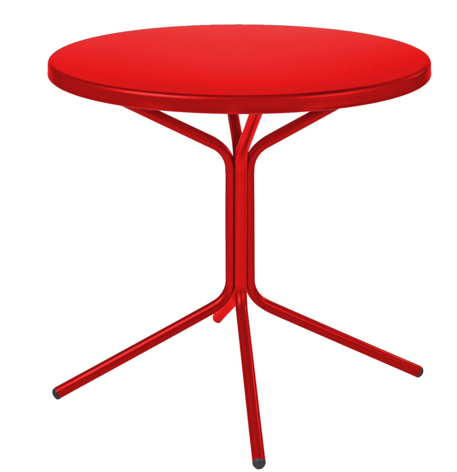 Metall-Beistelltisch Pix Rund von Schaffner / Farbe: Rot / Grösse: x cm