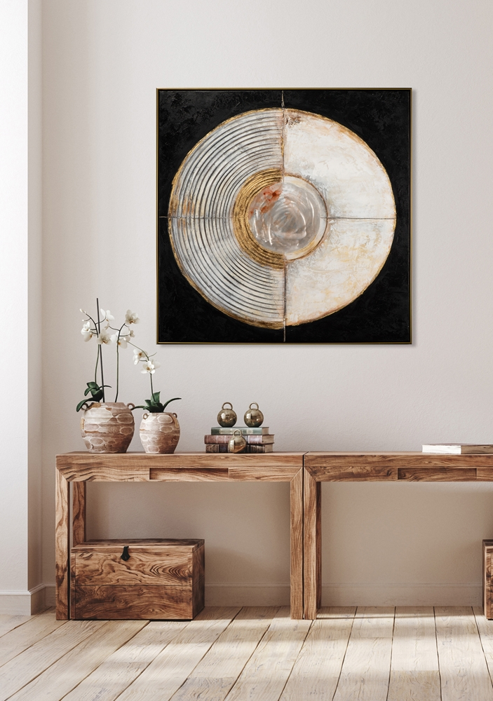 Bild Moderne Meditation image LAND / Farbe: Grau Schwarz