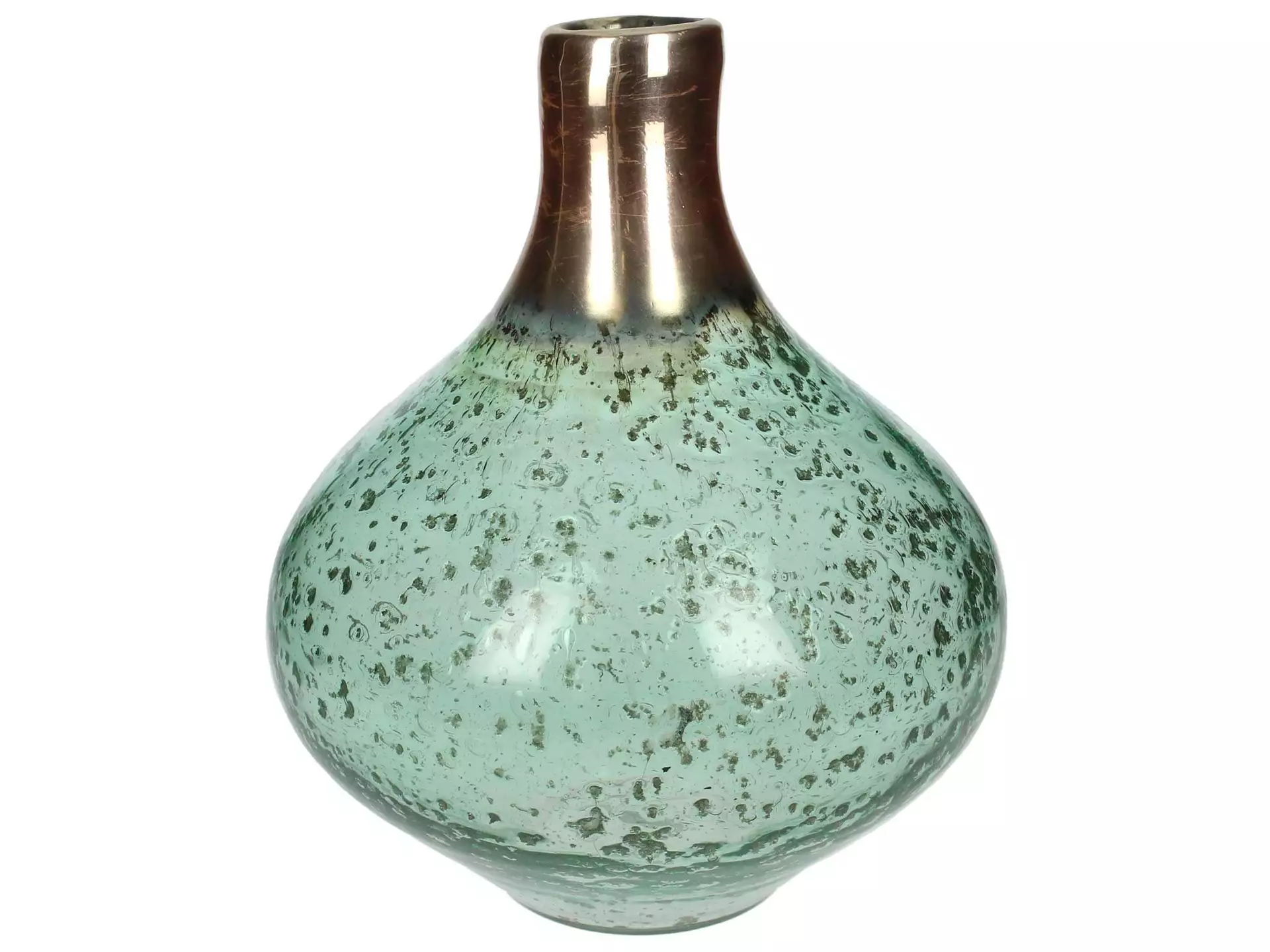 Vase Glas Grün H: 25 cm Kersten