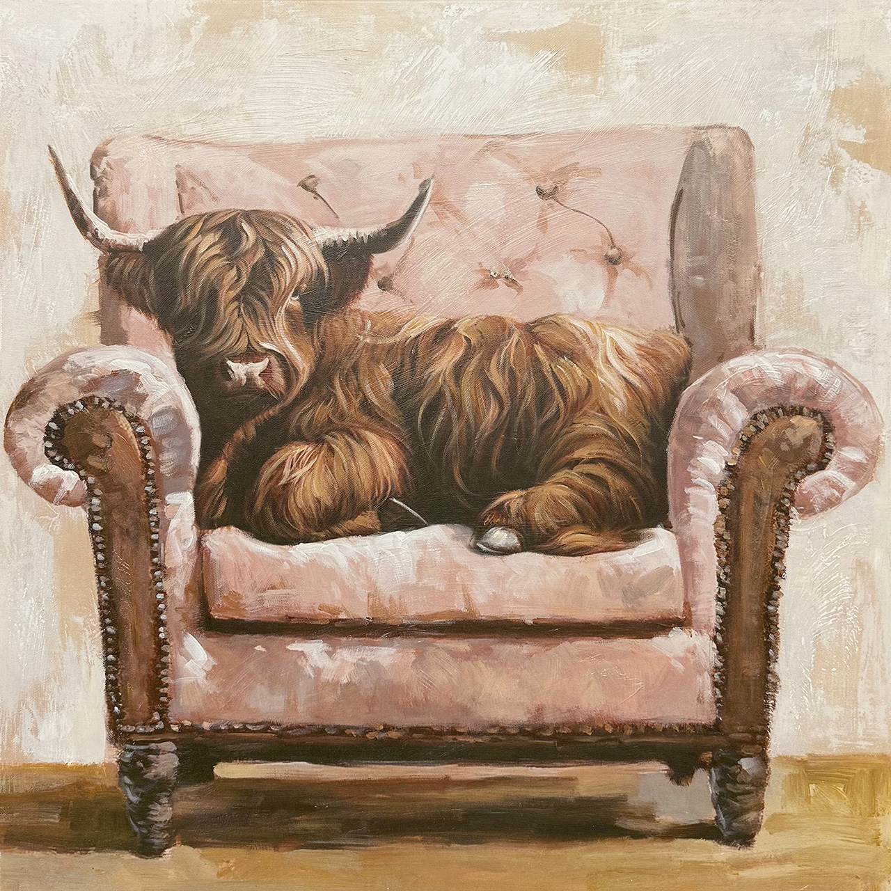 Gemälde-Sofa Cattle-image LAND