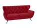Sofa Sante fe Basic B: 200 cm Candy / Farbe: Cherry / Material: Leder Basic